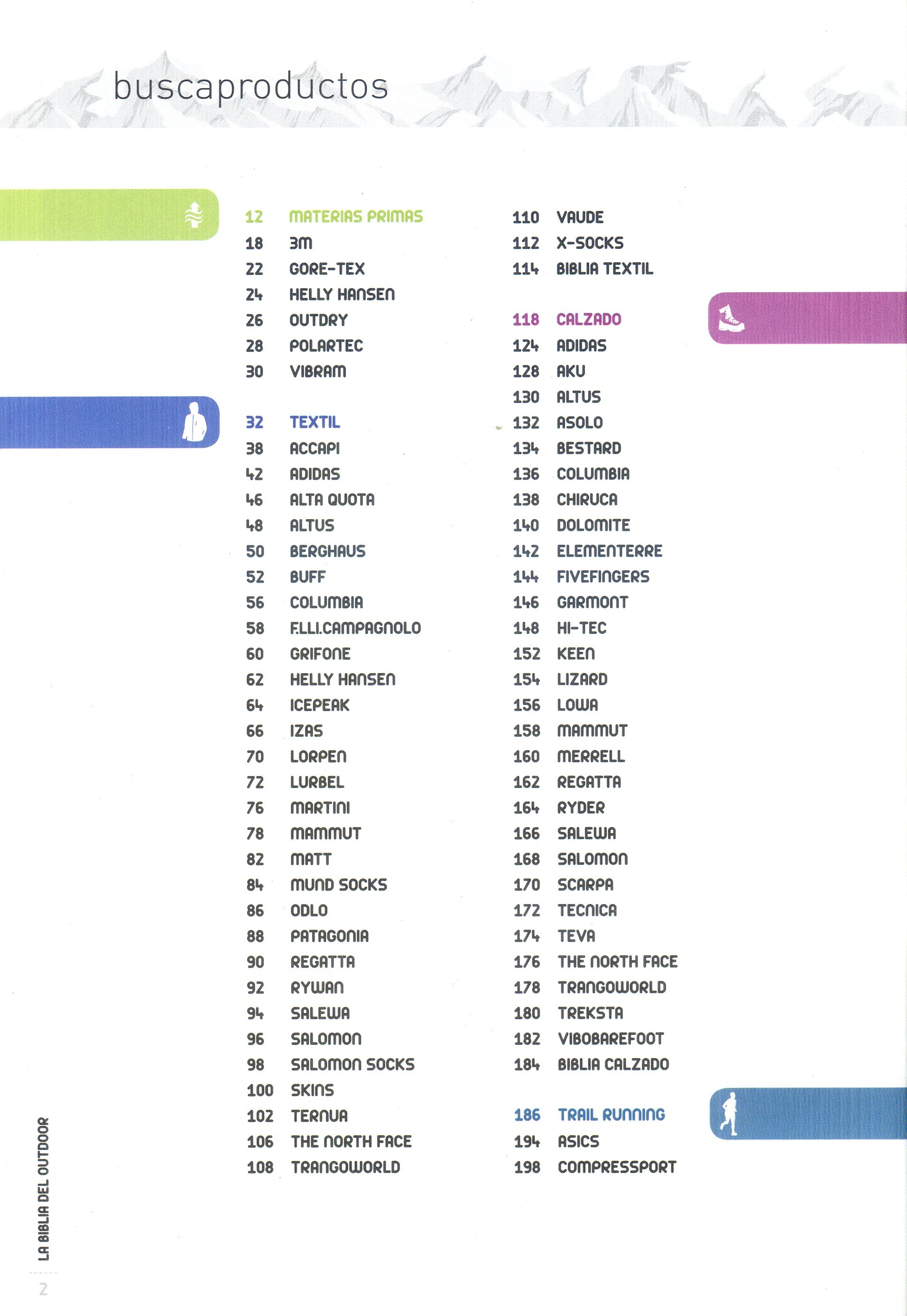 biblia del outdoor, La : Las mejores marcas y la oferta más amplia para la práctica del deporte de montaña y aire libre : temporada 2012-2013 - Miniatura 3