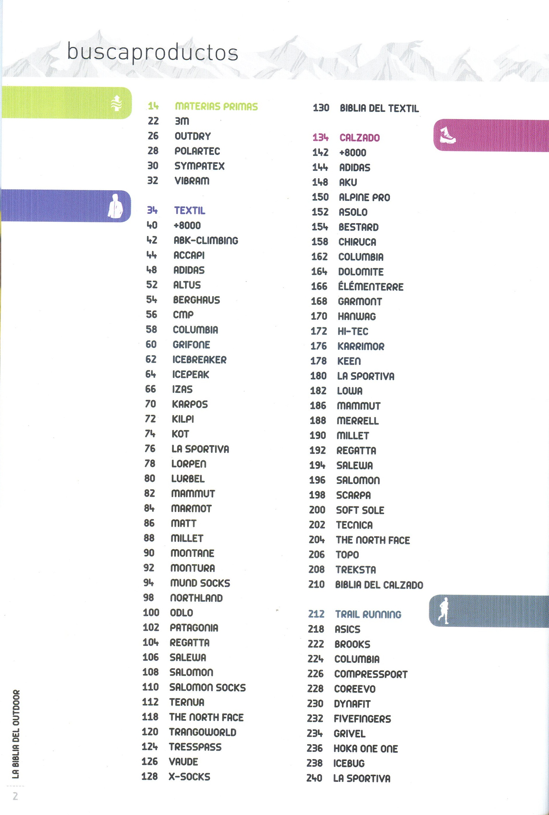 biblia del outdoor, La : Las mejores marcas y la oferta más amplia para la práctica del deporte de montaña y aire libre : temporada 2015-2016 - Miniatura 3