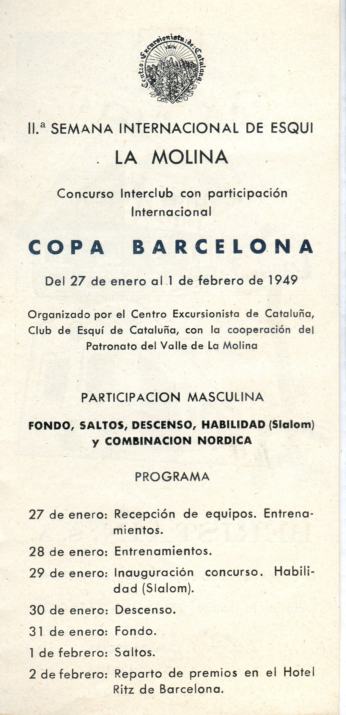 IIª Semana Internacional de Esquí la Molina : Copa Barcelona - Miniatura 2