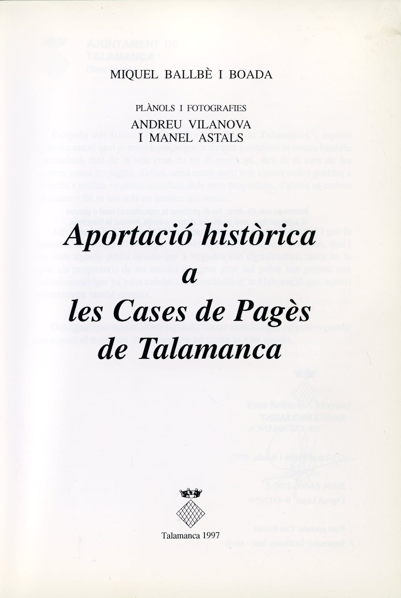 Aportació històrica a les cases de pagès de Talamanca - Miniatura 2
