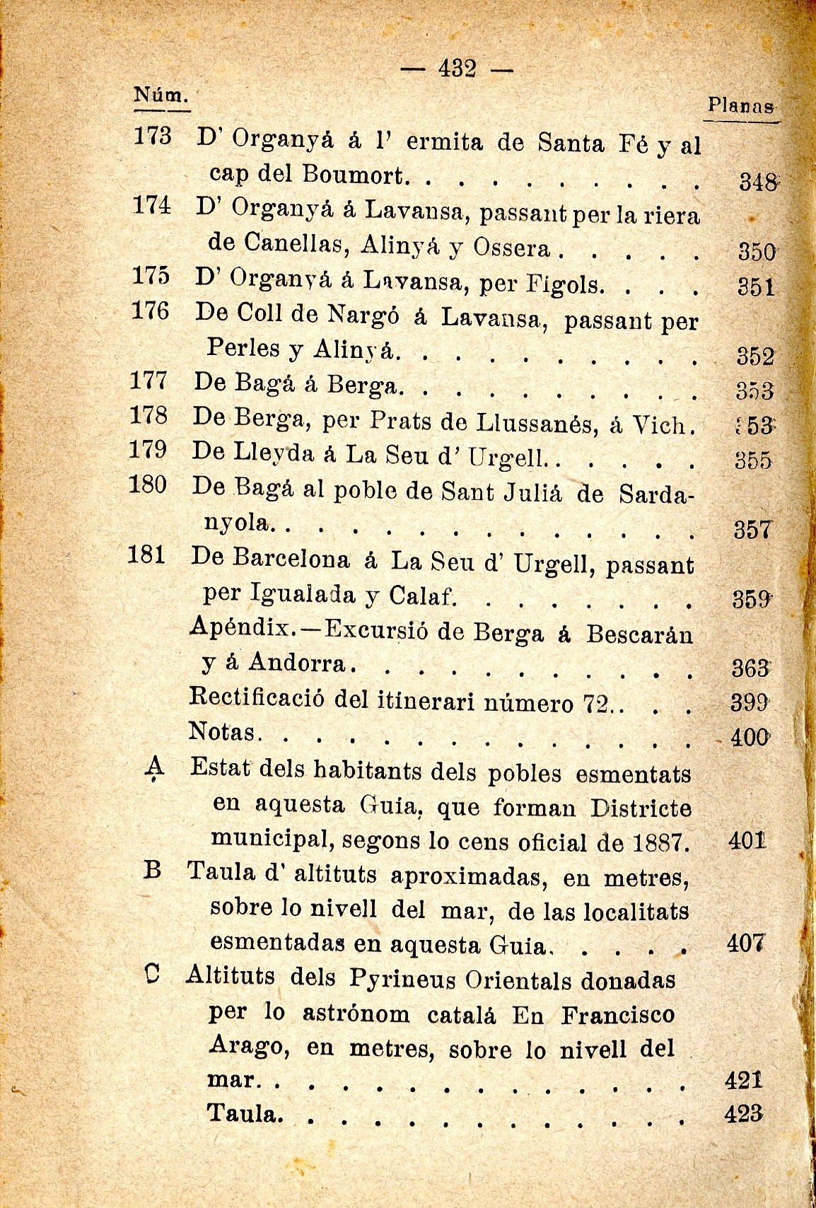 Guia-itineraria de las regions del Llussanés , Pyrineus, Cerdanya, Serras de Cadí y Andorra ó sía de las concas de las Fonts del Bastareny y del Llobregat, á las del Segre y a las del Ter y Riutort, amb la ressenya geográfich-histórica de la república d'A - Miniatura 8