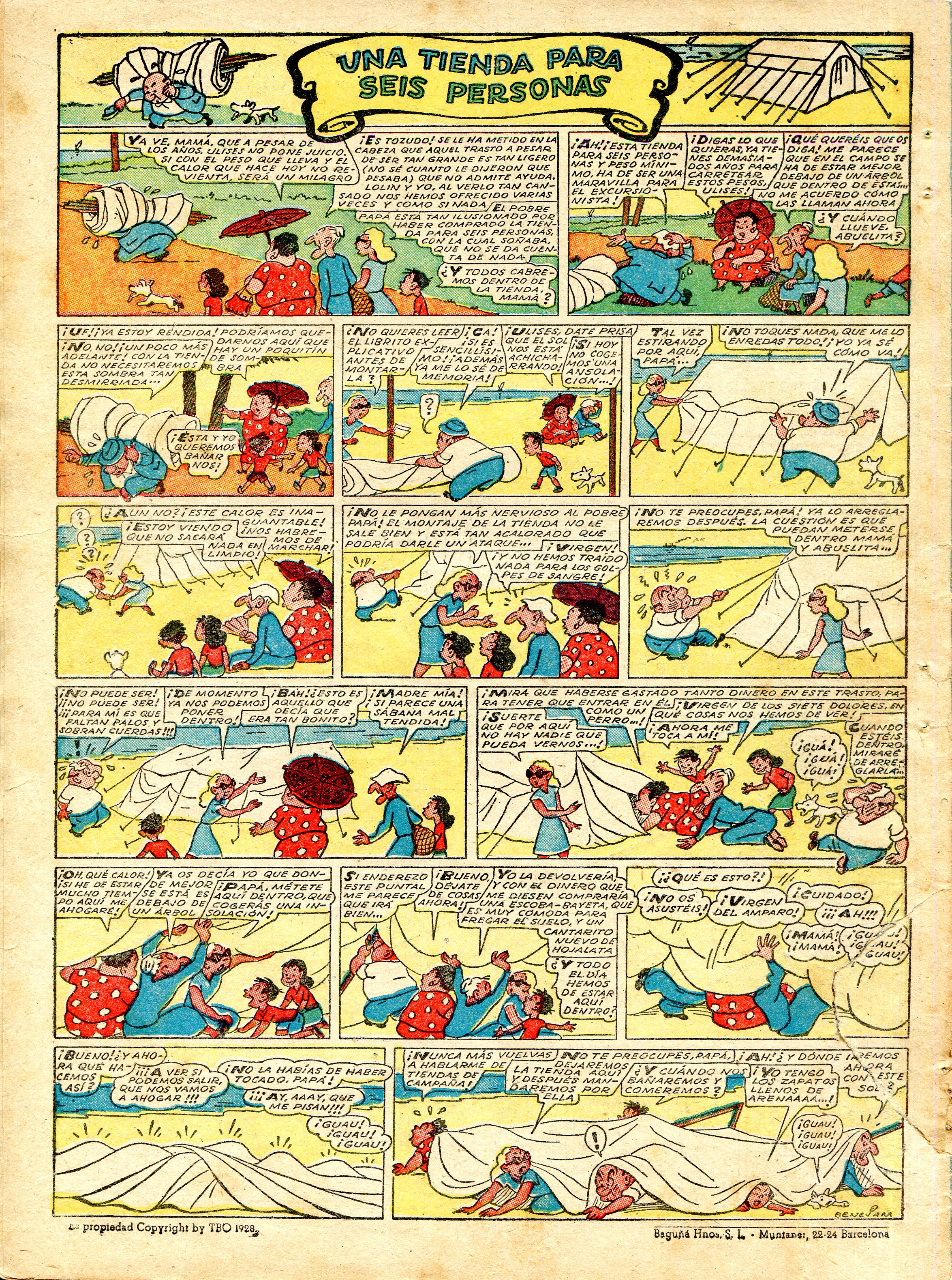 Paginas amenas de Ediciones TBO : Los apuros de un excursionista - Miniatura 3