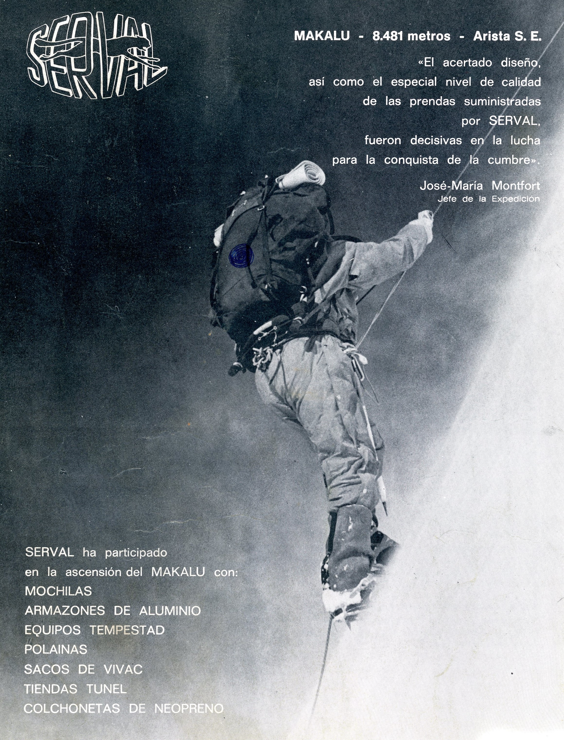 Expedicion española Himalaya - 76 : Centro Excursionista de la Comarca de Bages Manresa : Makalu - 8.481 mts. : 24 de mayo 1976 - Miniatura 2