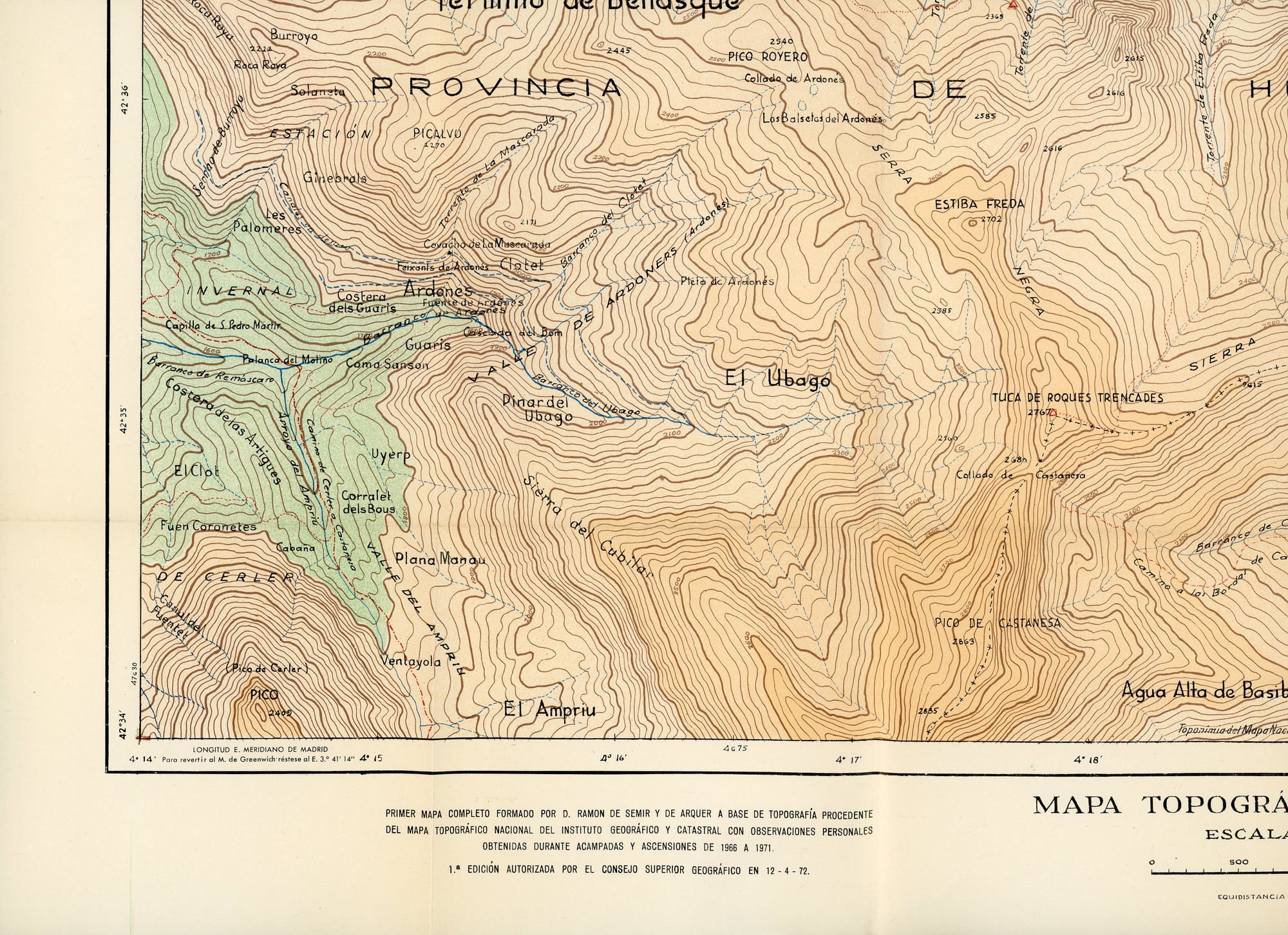 Maladeto Aneto : La Picada - Mulleres - Alba - Els Tatats - Vallhiverna - Serra Negra : Baños de Benasque - La Renclusa - Miniatura 5