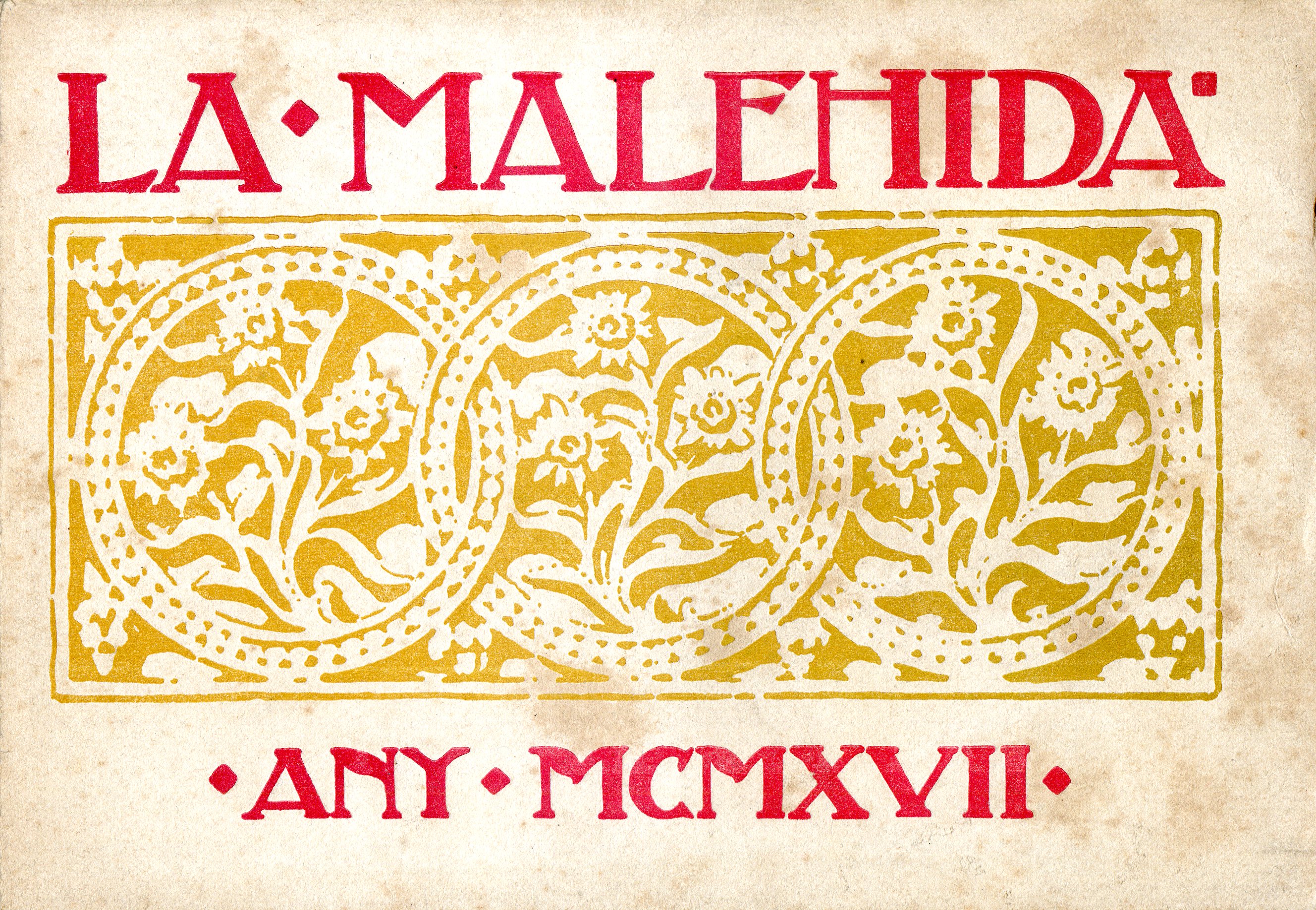 Malehida del poema "Canigó" (Cant IV), La - Portada
