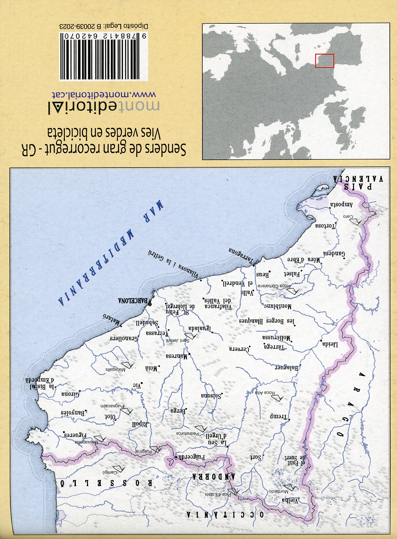 Mapa senderista i cicloturista Catalunya - Miniatura 2