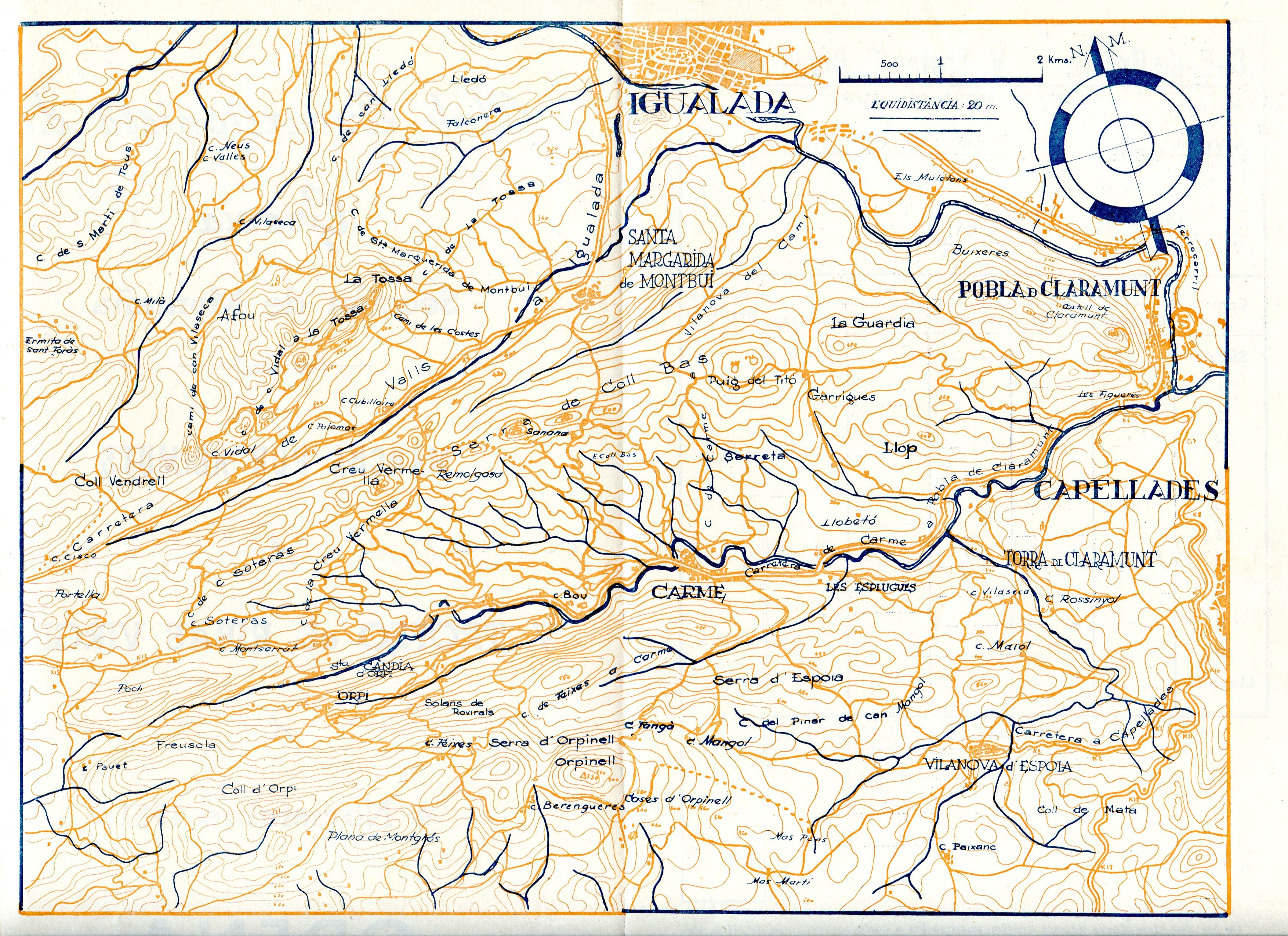 Marcha por Acimuts : V Trofeo "E. Ribas Virgili" : 4 Noviembre 1951 : Odena - Miniatura 2