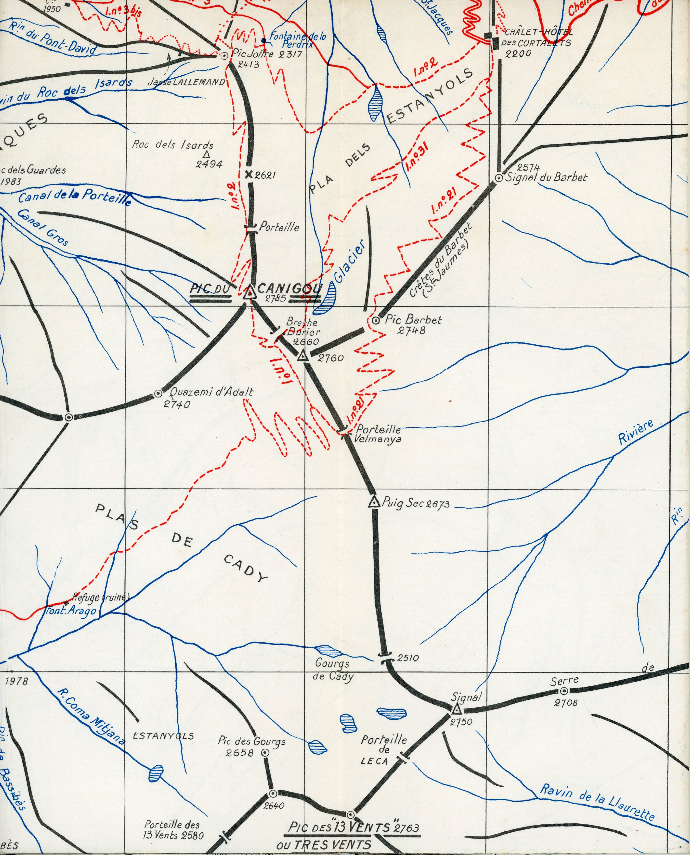 Carte touristique du massif du Canigou - Miniatura 2