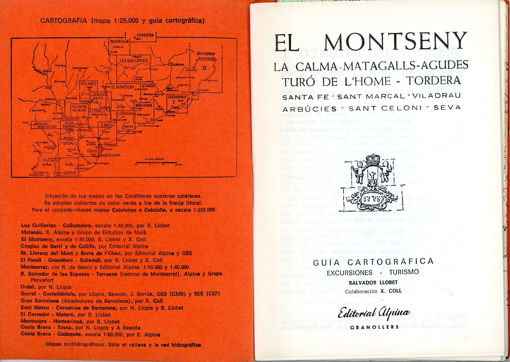 Montseny, El : La Calma - Maragalls - Agudes - Turó de l'Home - Tordera : Santa Fe - Sant Marçal - Viladrau - Arbúcies - Sant Celoni - Seva - Miniatura 2