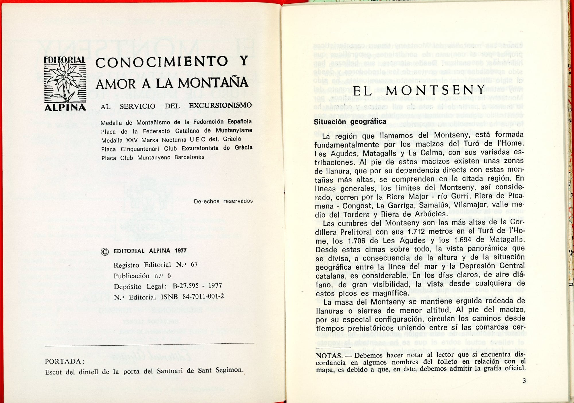 Montseny, El : La Calma - Maragalls - Agudes - Turó de l'Home - Tordera : Santa Fe - Sant Marçal - Viladrau - Arbúcies - Sant Celoni - Seva - Miniatura 3