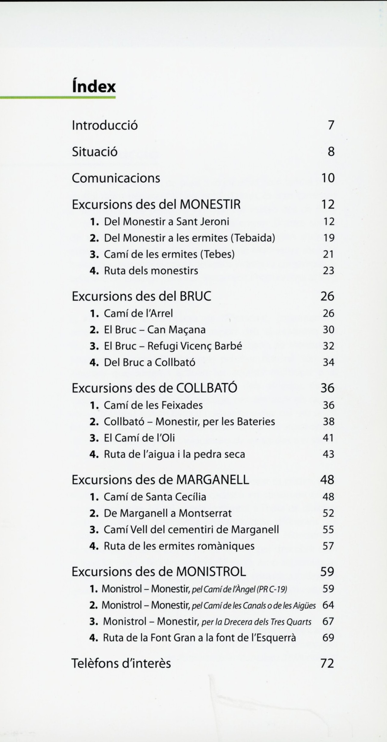Montserrat : Guia senderista. 20 itineraris pel Parc Natural - Miniatura 2