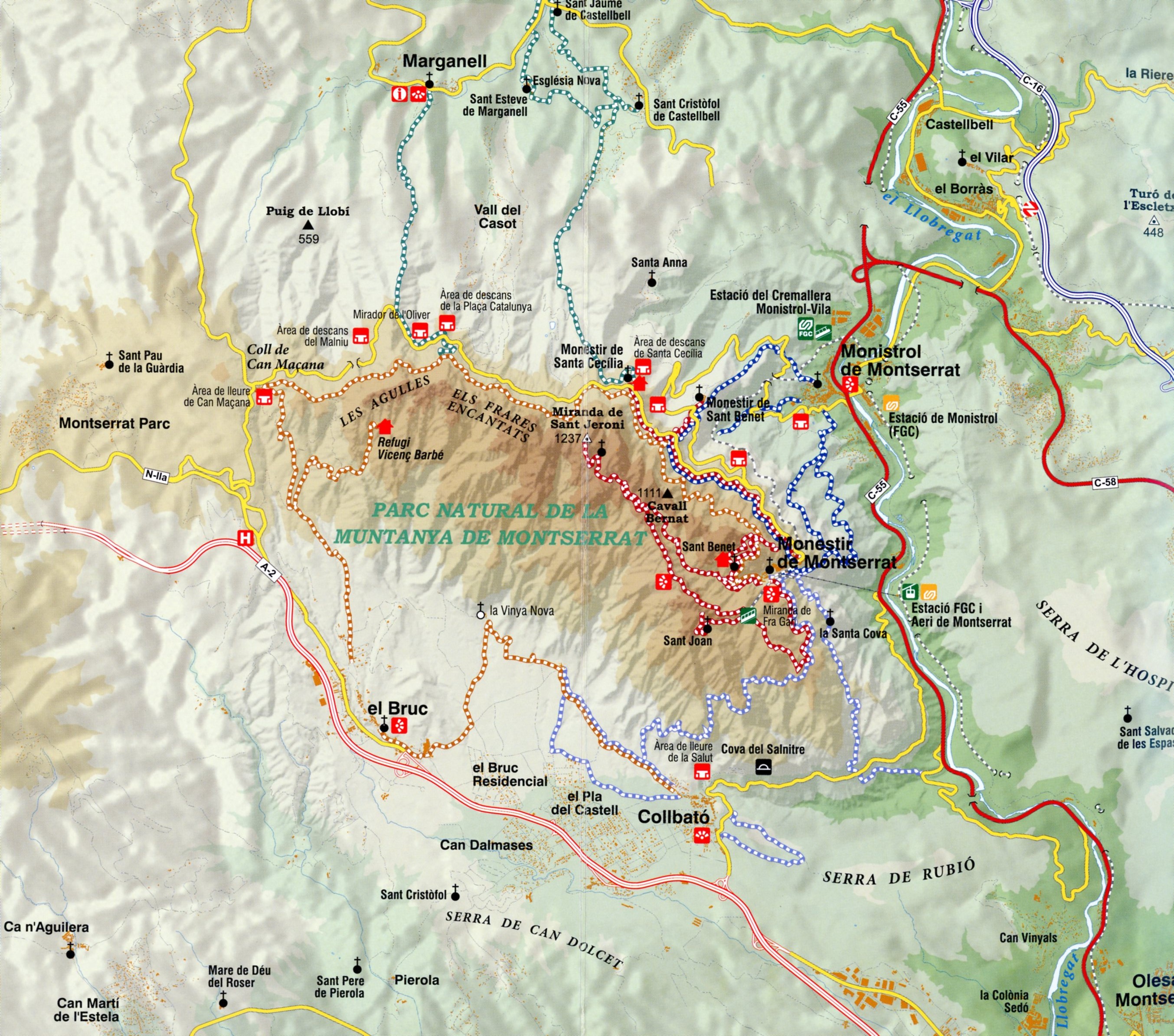Montserrat : Guia senderista. 20 itineraris pel Parc Natural - Miniatura 3