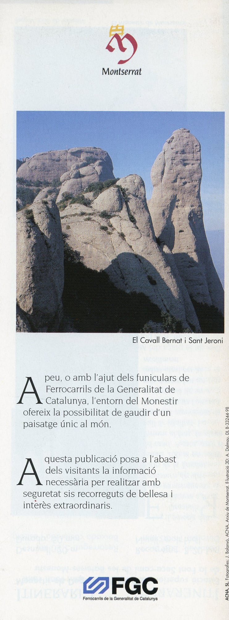 Montserrat : Sis itineraris des del Monestir : Sis visions de la muntnaya - Miniatura 2