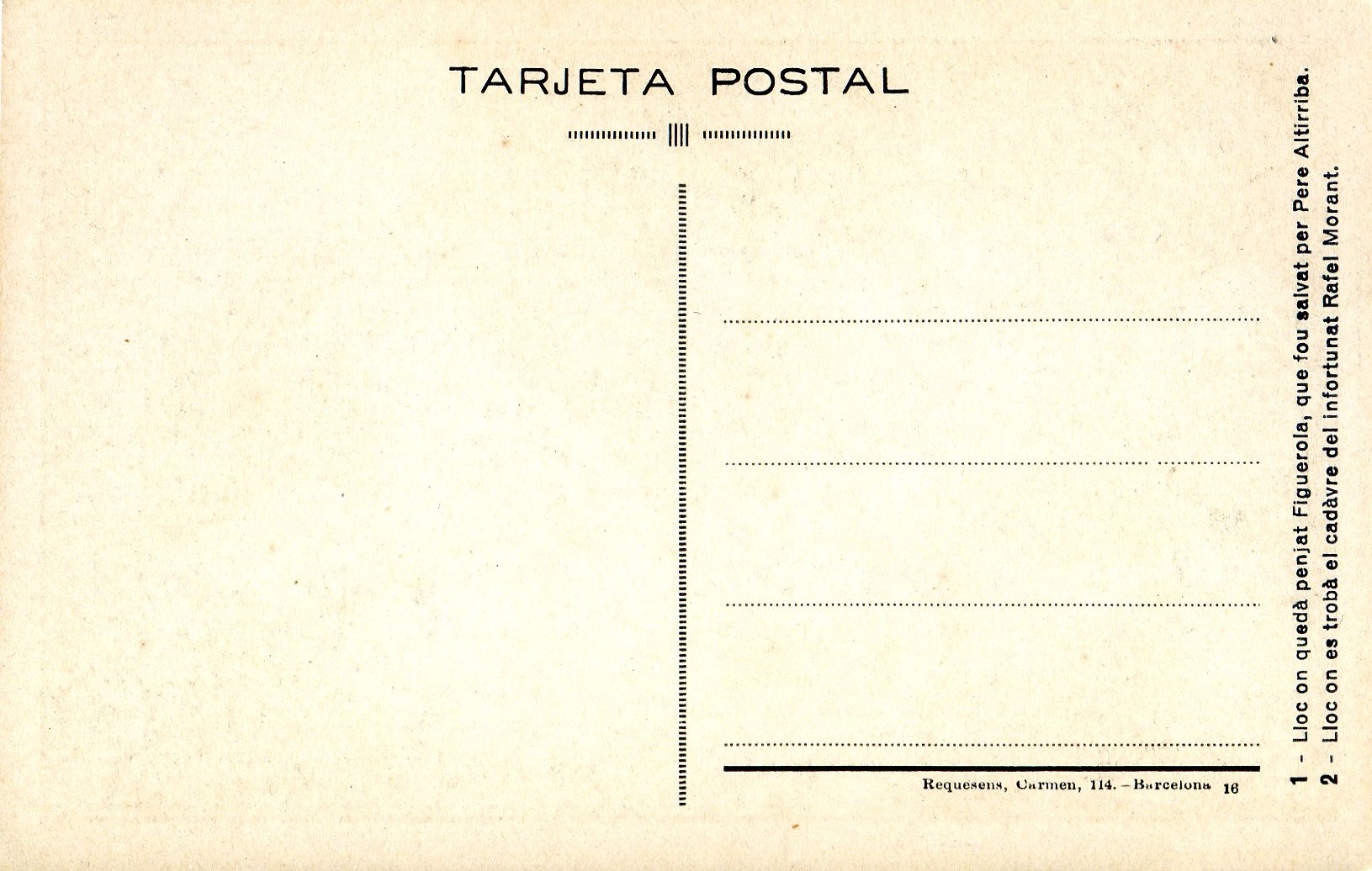 [Montserrat] 1 - Lloc on quedà penjat Figuerola, que fou salvat per Pere Altirriba : 2 - Lloc on es trobà el cadàvre del infortunat Rafel Morant - Miniatura 2