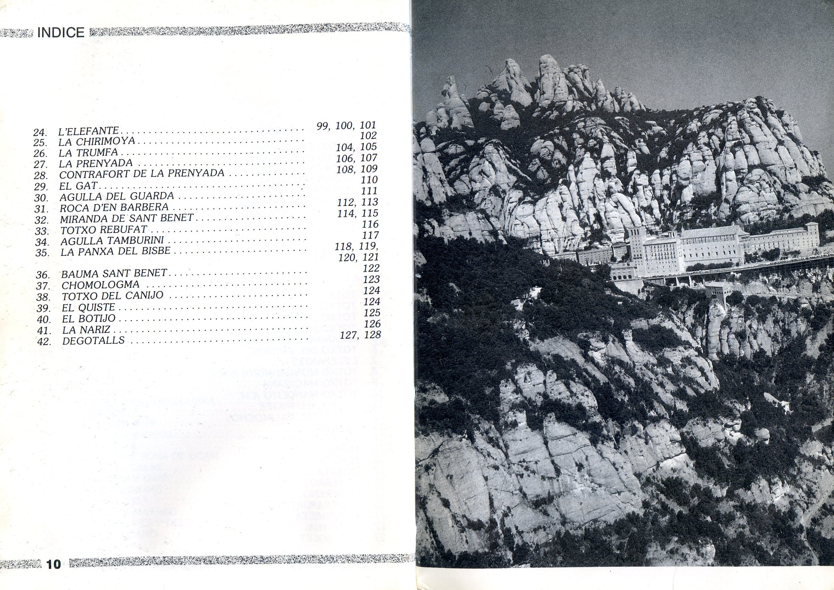 Montserrat : Guía de escalada libre : Zonas de Sant Benet, los Vagos y Gorros - Miniatura 3