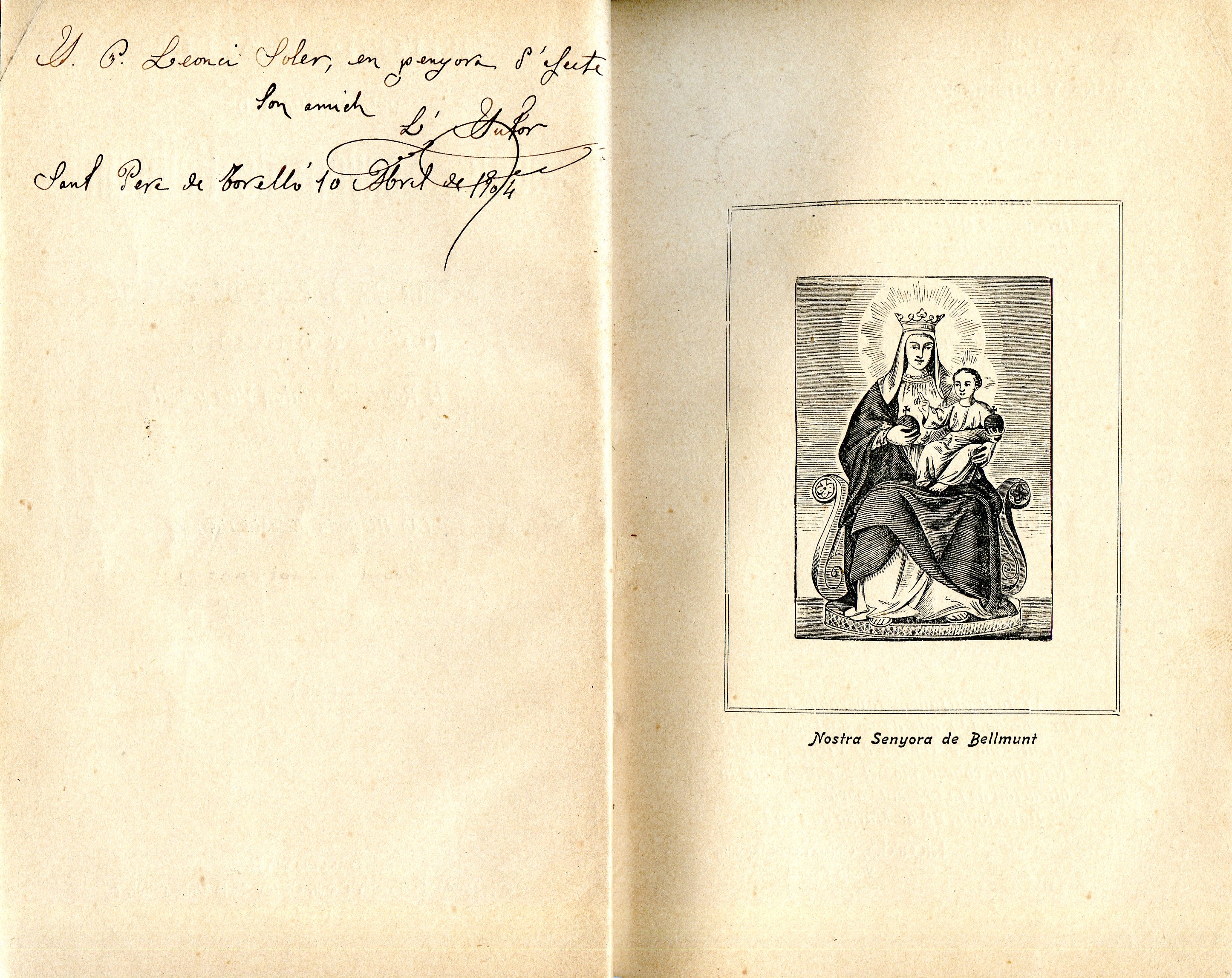 Historia y album del santuari de Nostra Senyora de Bellmunt de la parroquia de S. Pere de Torelló : (Bisbat de Vich) - Miniatura 3