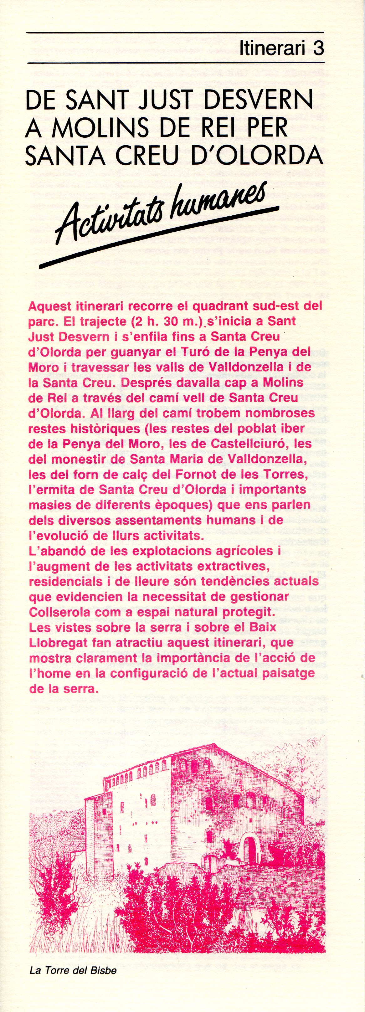 Parc de Collcerola : Itineraris a peu 1-6 - Miniatura 7