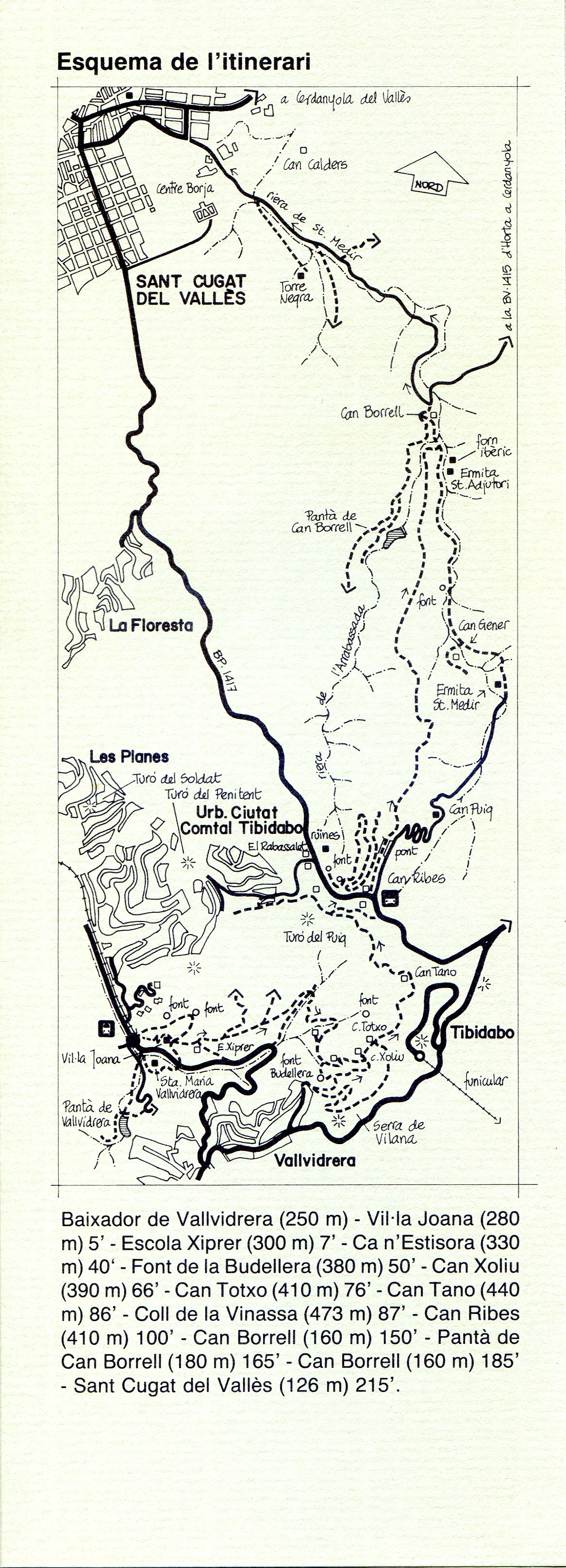 Parc de Collcerola : Itineraris a peu 1-6 - Miniatura 10