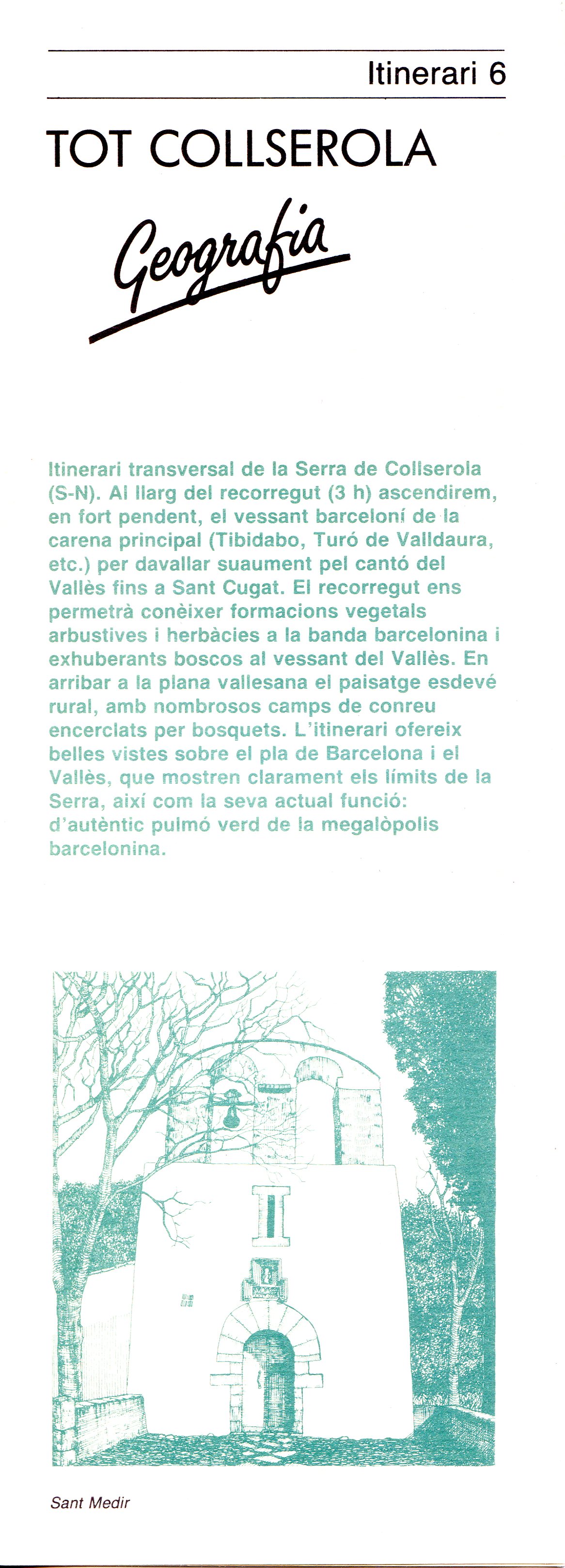 Parc de Collcerola : Itineraris a peu 1-6 - Miniatura 13