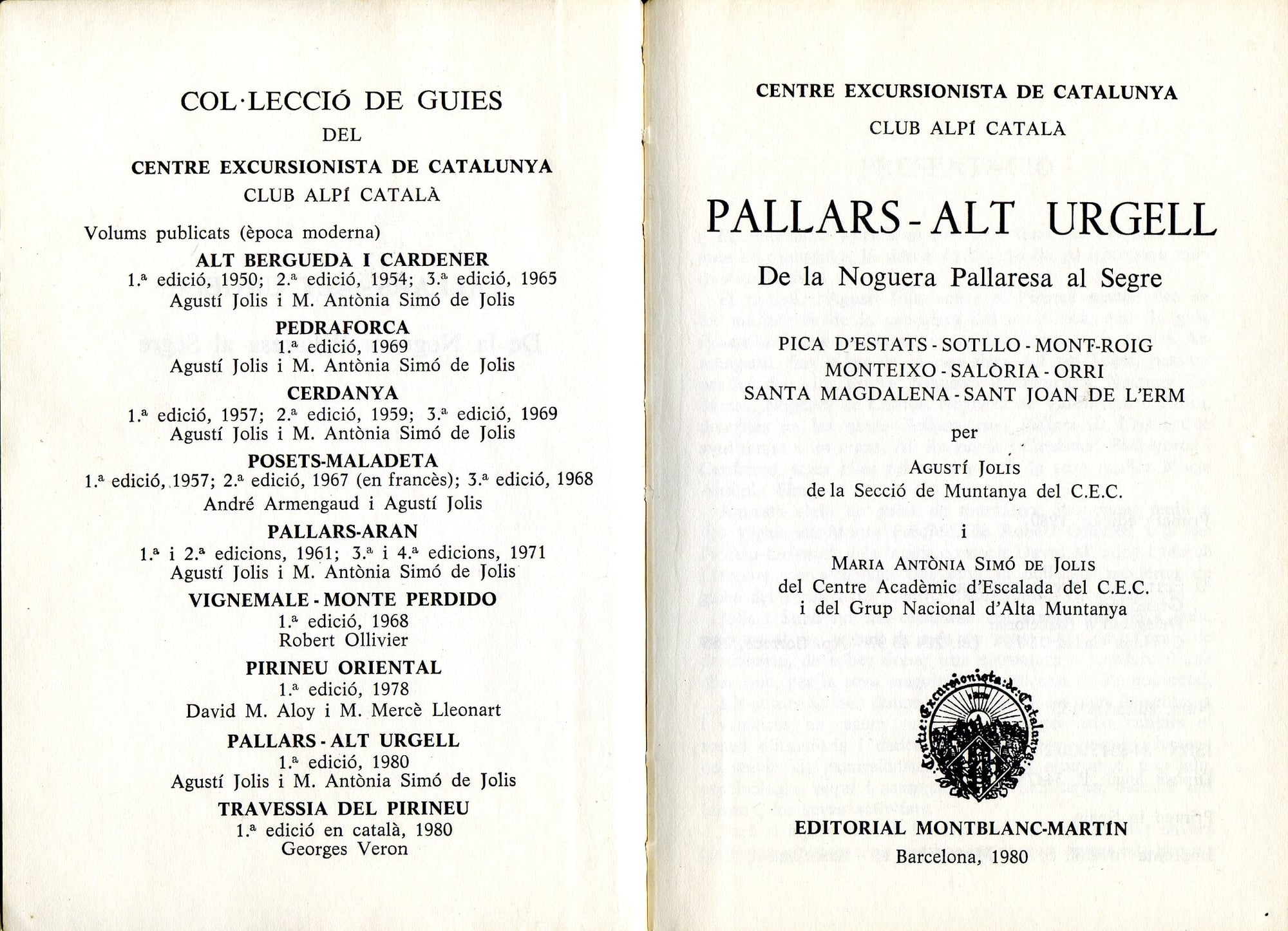 Pallars-Alt Urgell (De la Noguera Pallaresa al Segre) Pica d'Estats-Sotllo-Montroig... - Miniatura 3