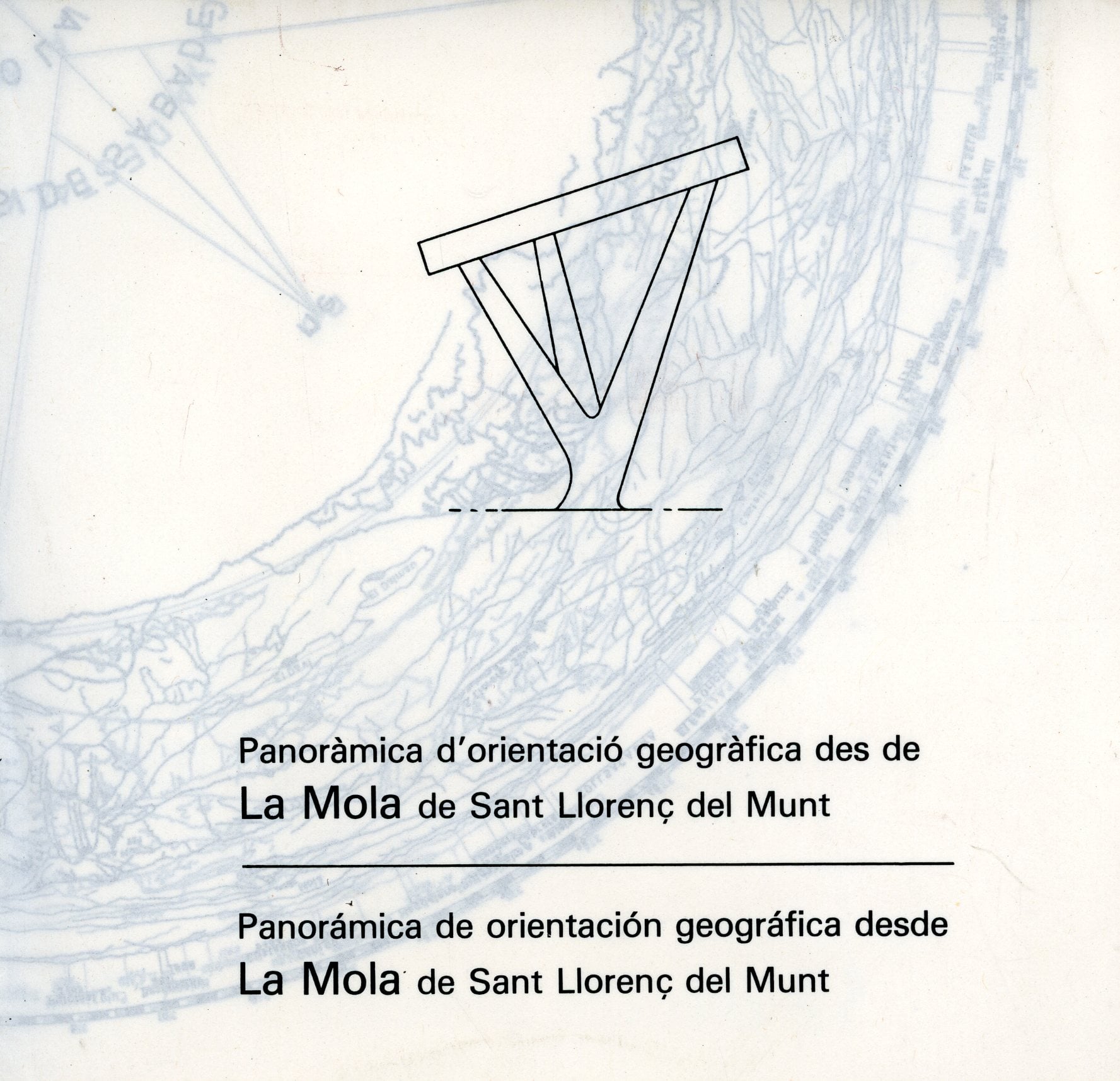 Panoràmica d'orientació geogràfica des de La Mola de Sant Llorenç del Munt - Portada