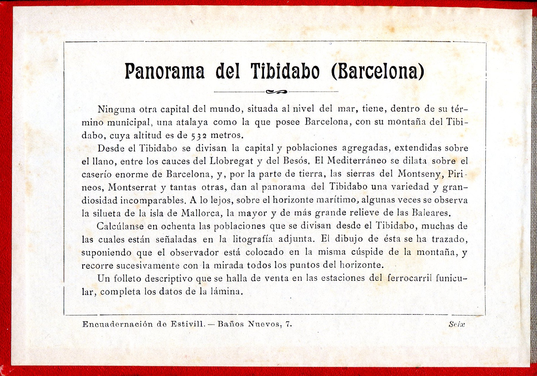 Panorama que se divisa desde la cúspide del Tibidabo : Poblaciones - Altitud de las montañas - Lugares notables - Miniatura 2