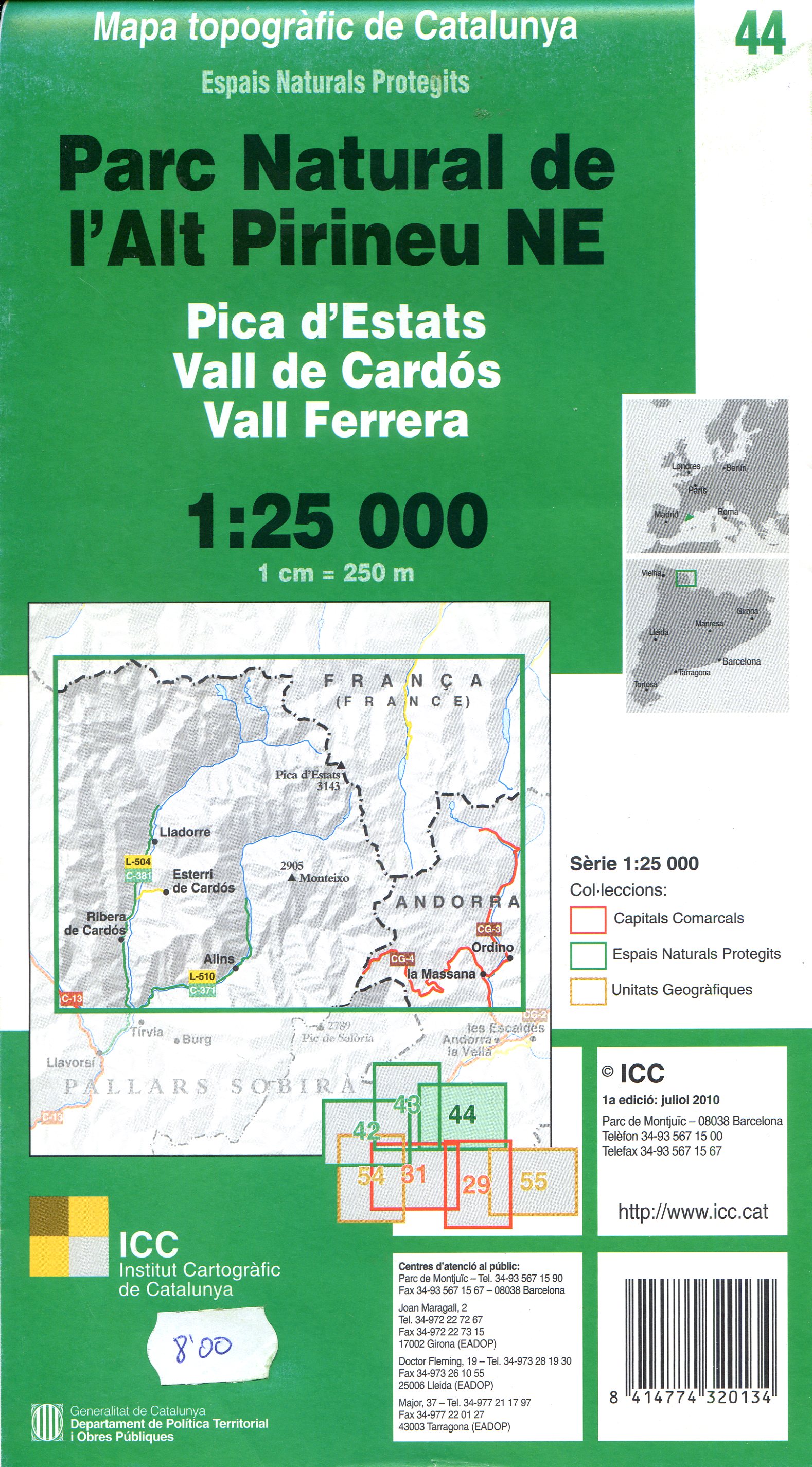 Parc Natural de l'Alt Pirineu NE : Pica d'Estats : Vall de Cardós : Vall Ferrera - Miniatura 2