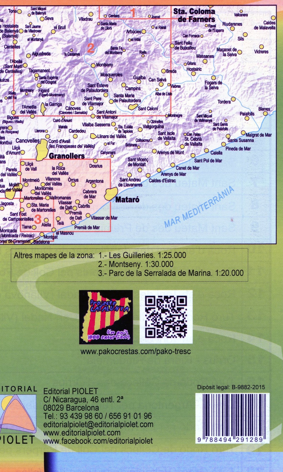 Parc de la Serralada Litoral : 25 excursions 40 indrets imprescindibles - Miniatura 2