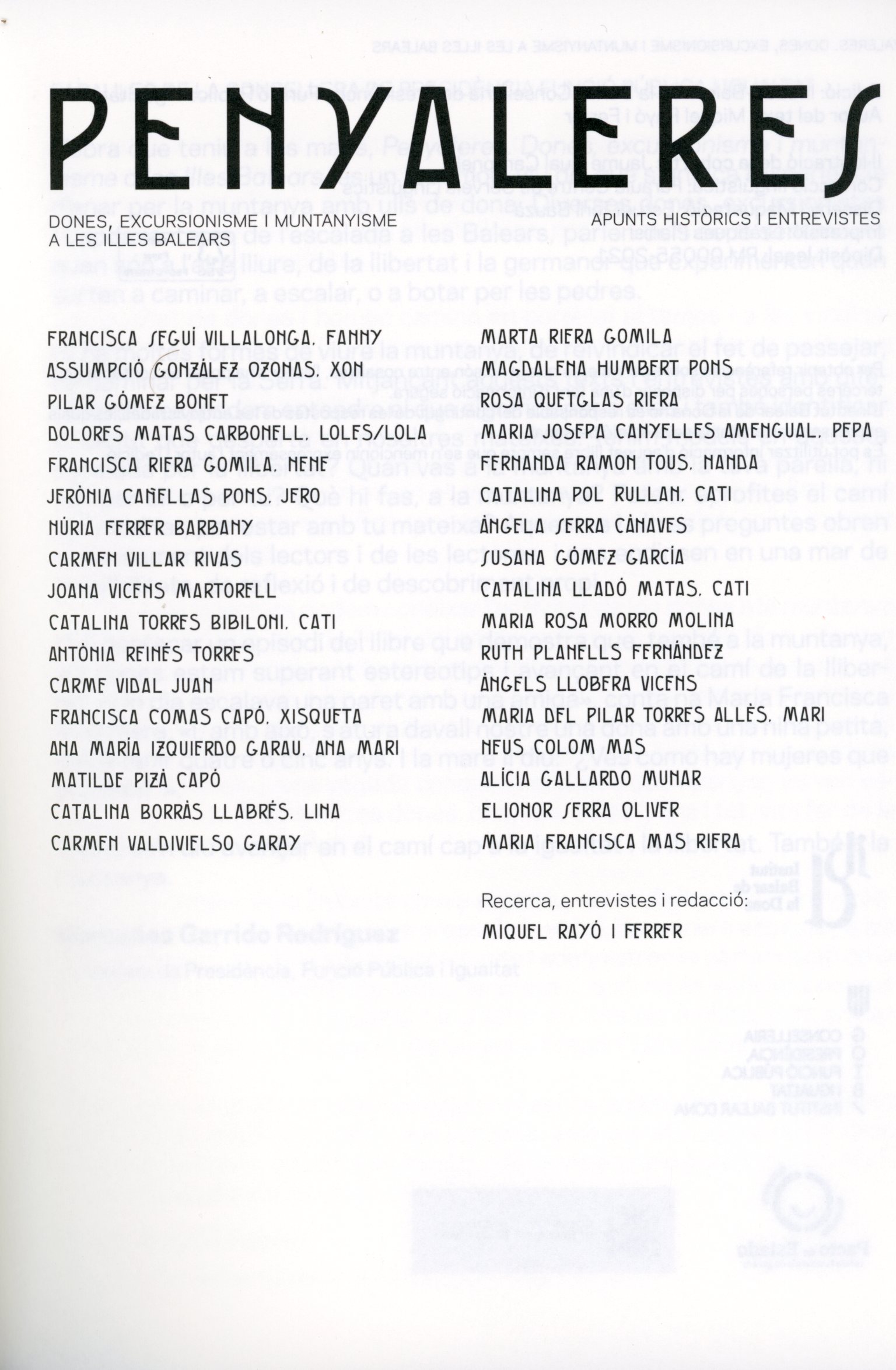 Penyaleres : Dones, excursionisme i muntanyisme a les Illes Balears : Apunts històrics i entrevistes - Miniatura 2