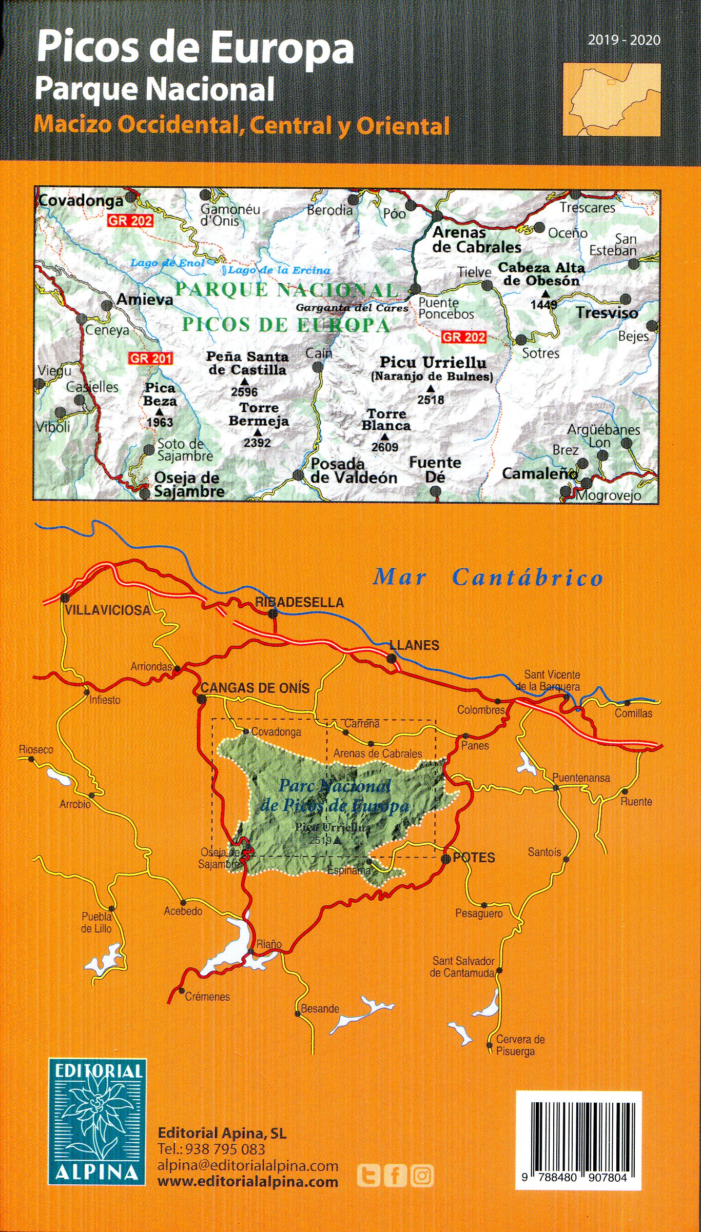 Picos de Europa : Parque Nacional : Macizo Occidental, Central y Oriental - Miniatura 2