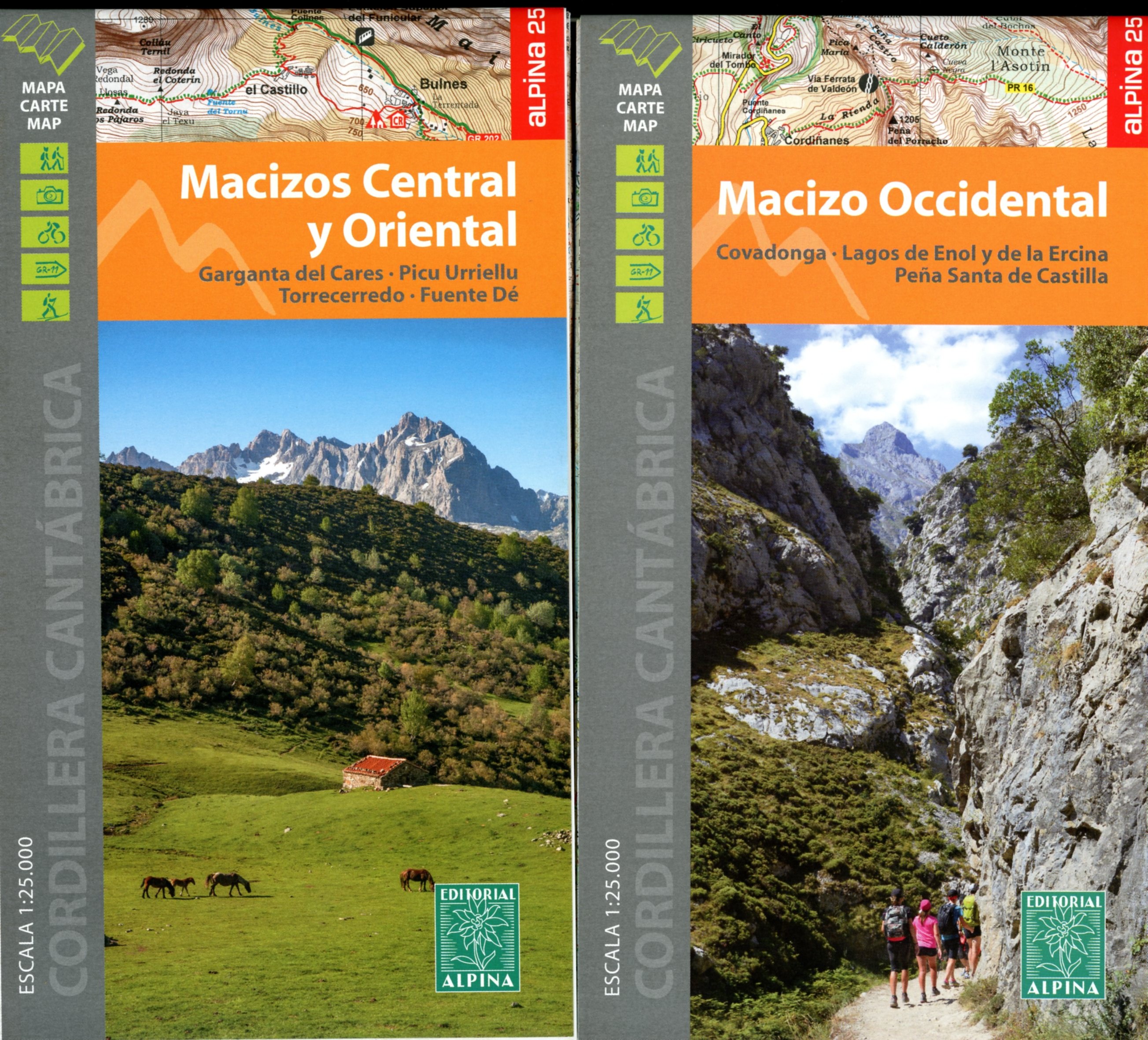 Picos de Europa : Parque Nacional : Macizos Occidental, Central y Oriental - Miniatura 2