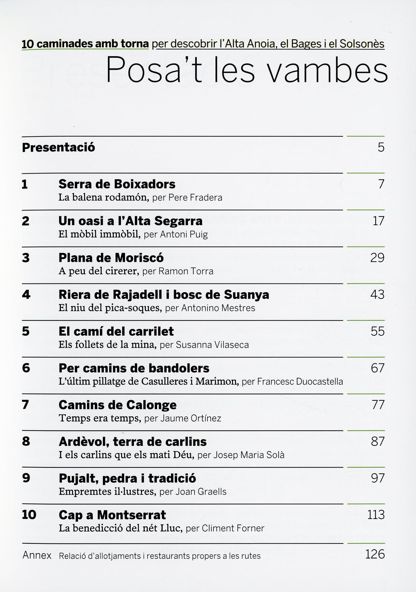 Posa't les vambes : 10 caminades amb torna per descobrir l'Alta Anoia, el Bages i el Solsonès - Miniatura 2