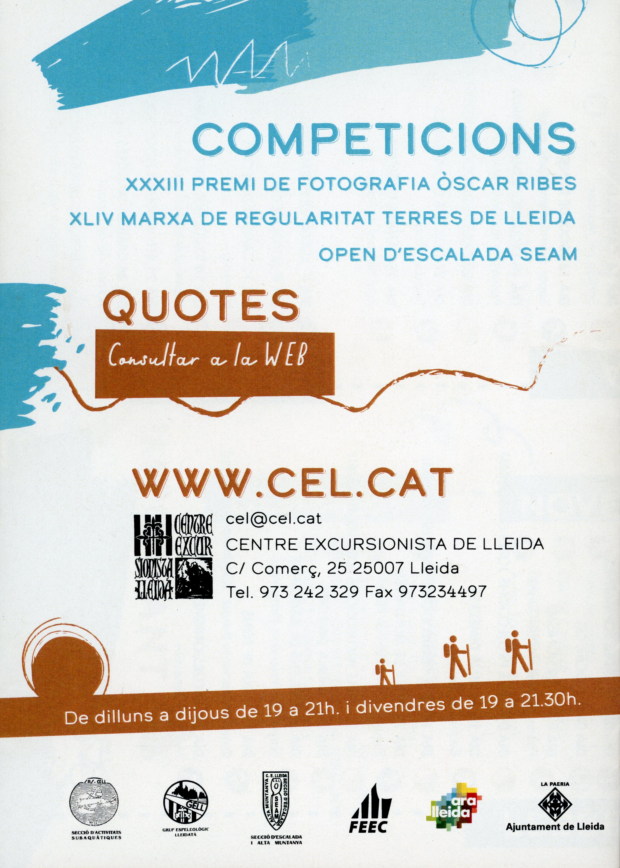 Programa d'activitats 2021 : Centre Excursionista de Lleida - Miniatura 2