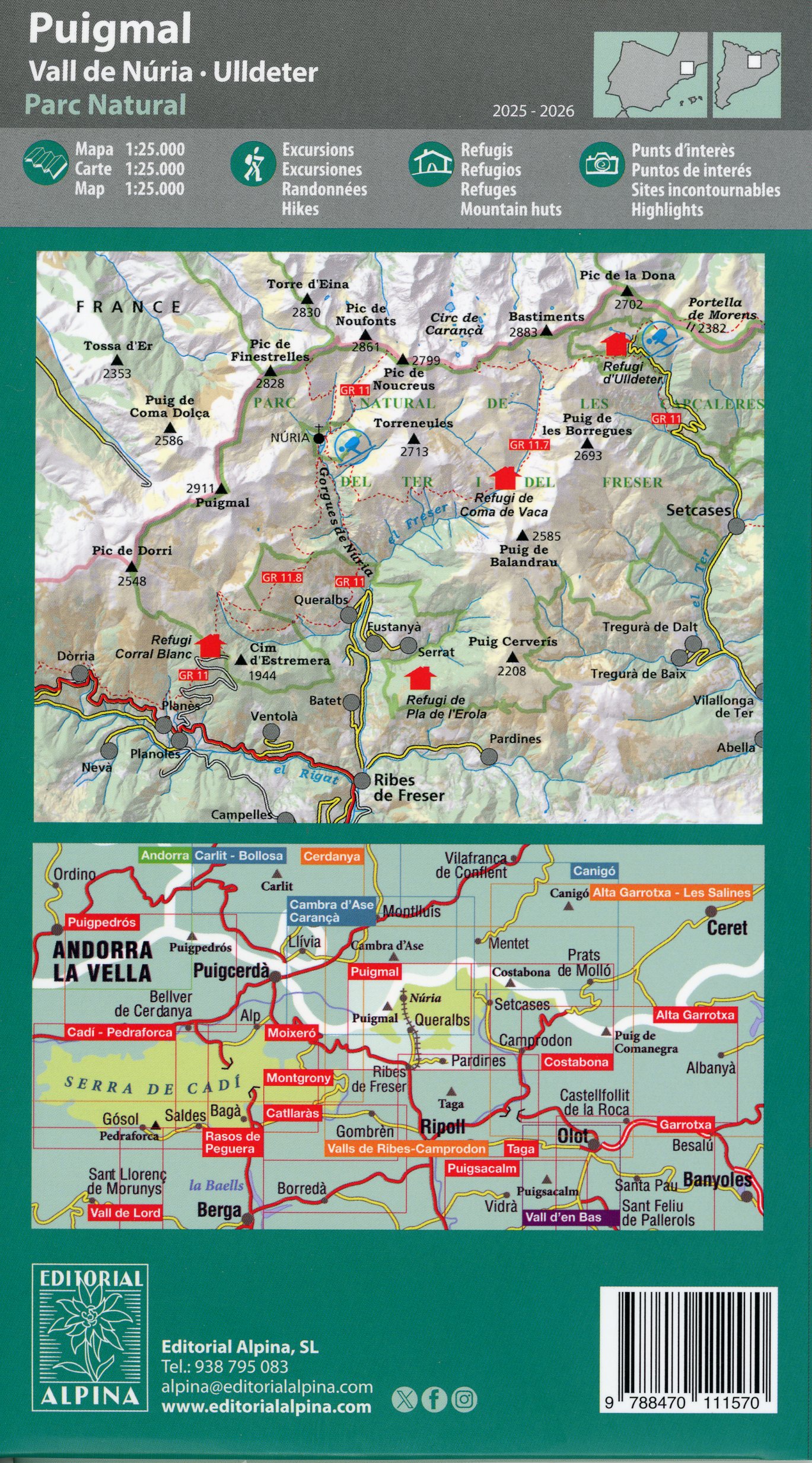Puigmal : Vall de Núria · Ulldeter : Parc Natural - Miniatura 2
