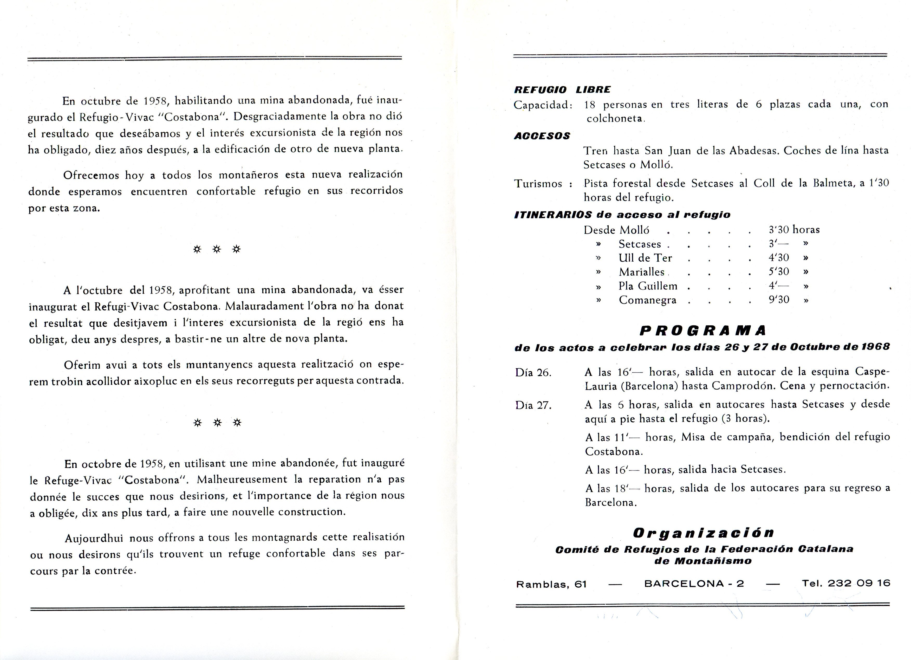 Refugio "Costabona" : Pirineo catalán - 2.180 metros - Miniatura 2