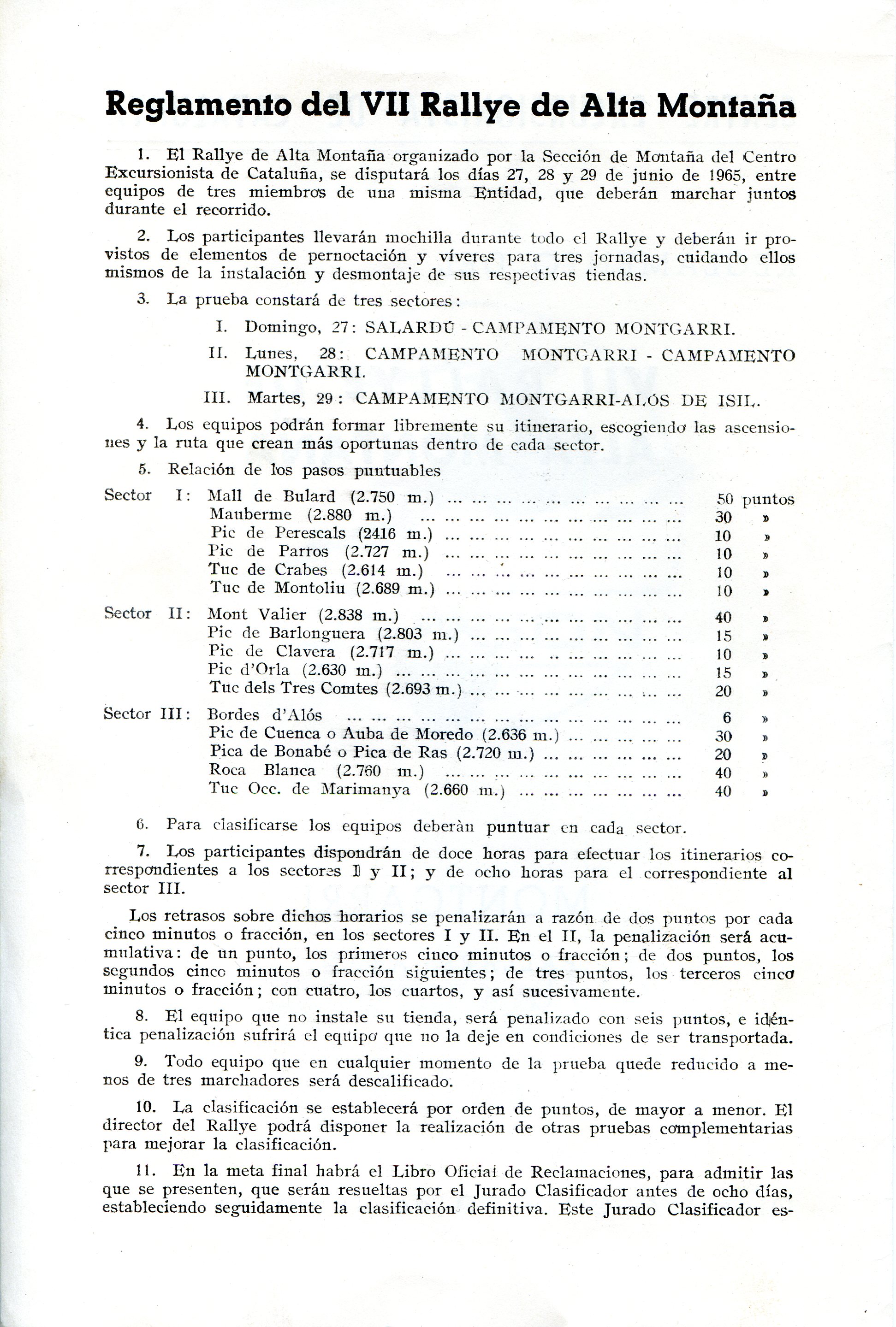Reglamento del VII Rally de Alta Montaña - Miniatura 2