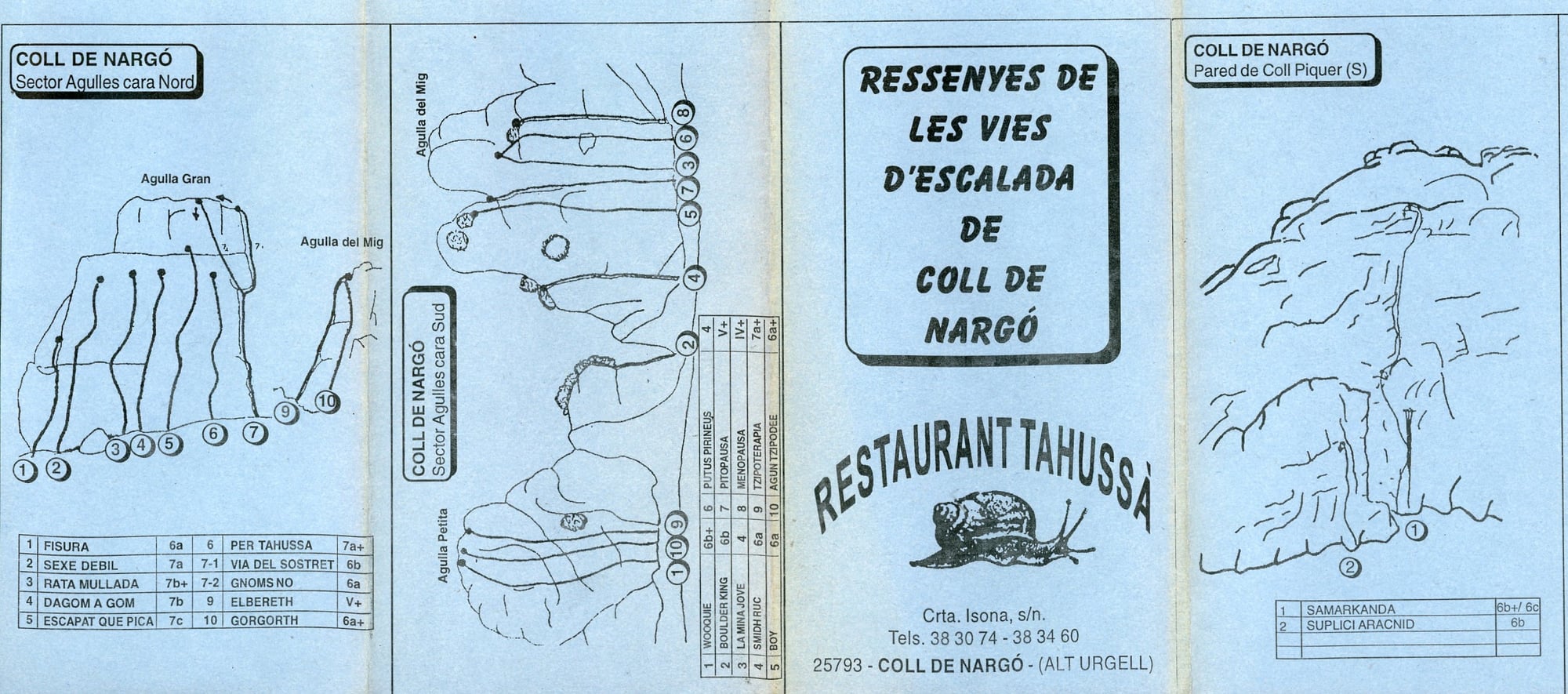Ressenyes de les vies d'escalada de Coll de Nargó - Portada