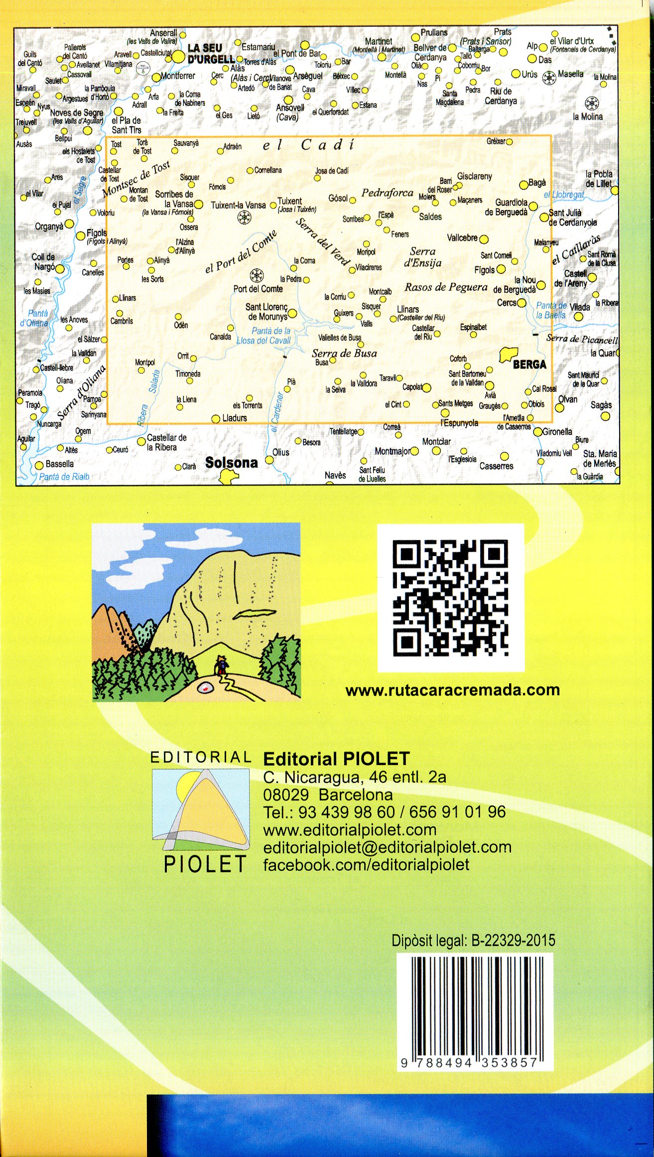 Ruta Caracremada en BTT a cavall i caracremeitor : Escala 1:50.000 - Miniatura 2