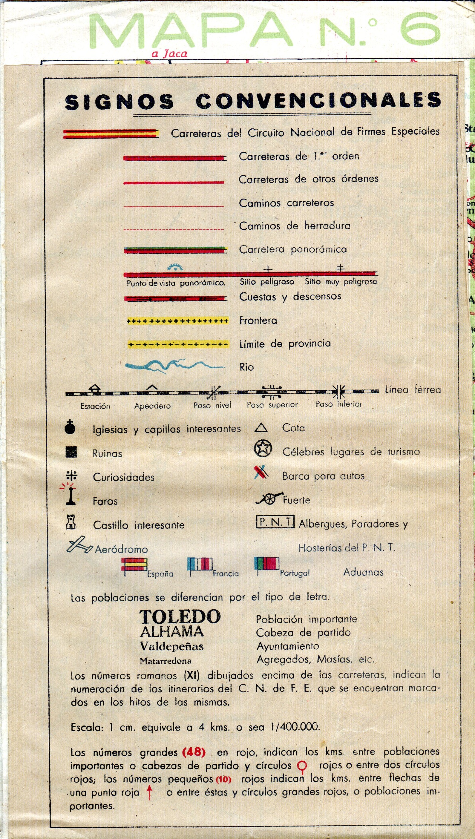 Ruta : Esquema de Carreteres de Catalunya : Itineraris - Municipis - Poblats amb carretera - Monuments Artístics - Miniatura 4