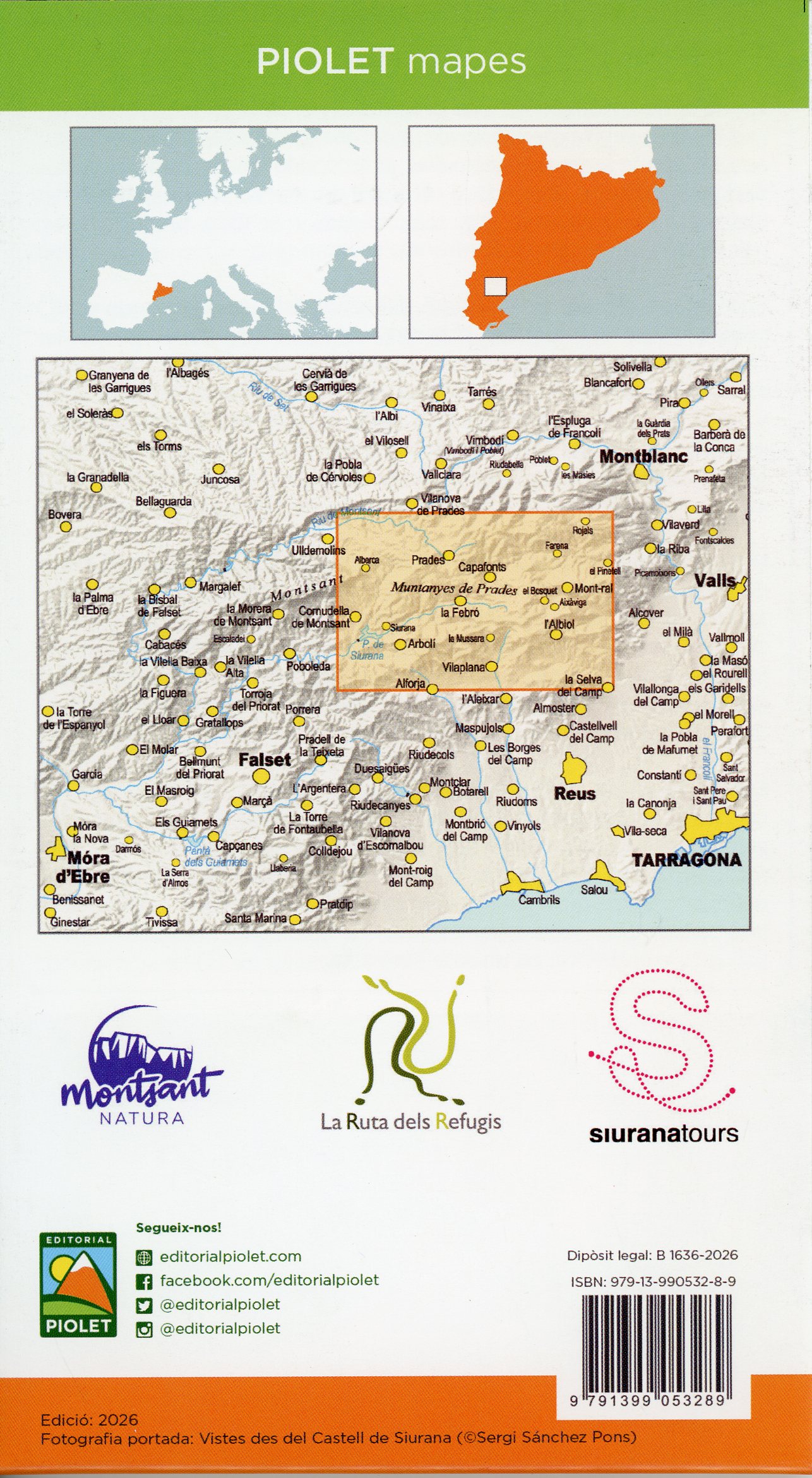 La Ruta dels Refugis : Serra de Montsant Muntanyes de Prades - Miniatura 2