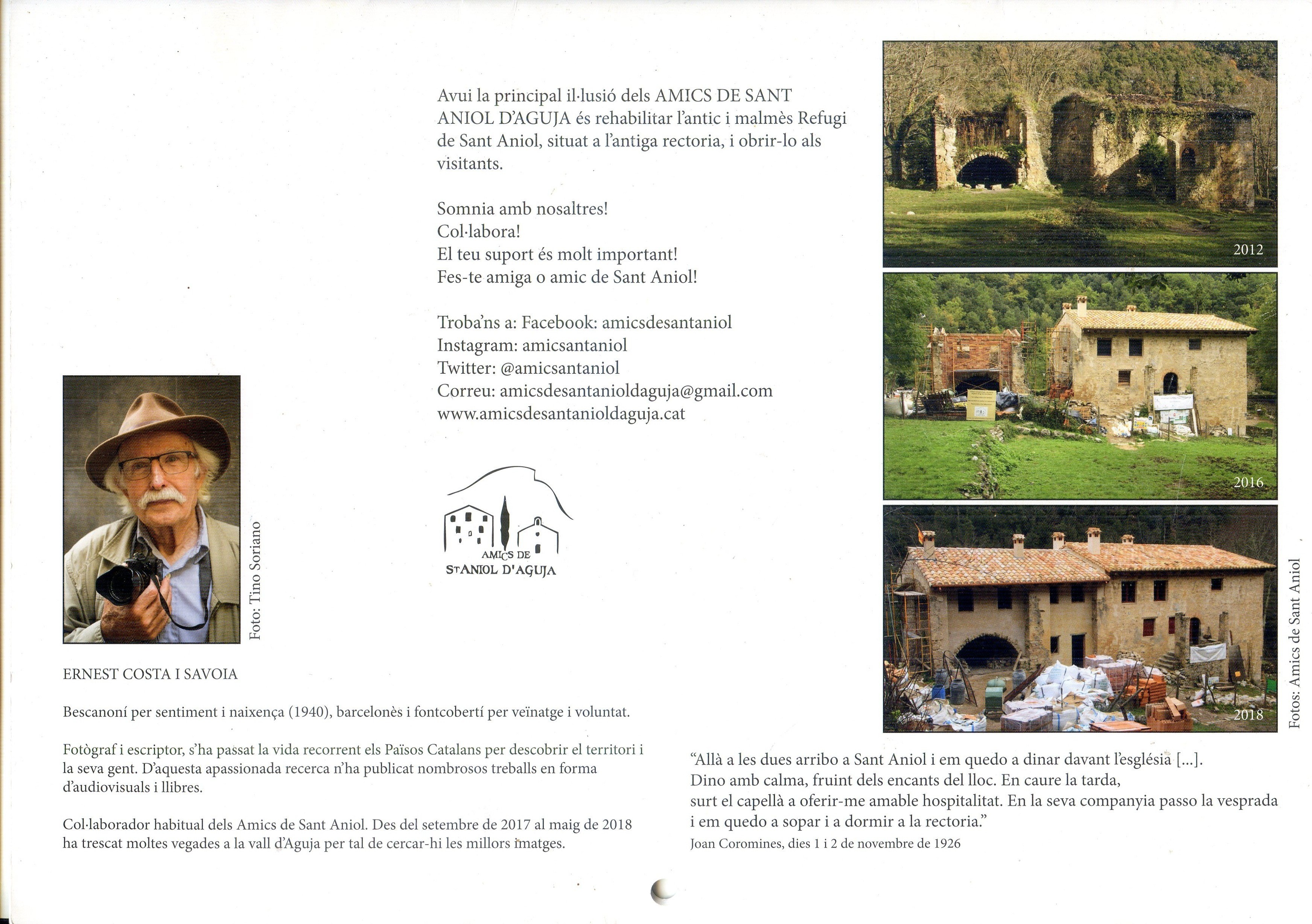 Sant Aniol d'Aguja Calendari 2019 - Miniatura 2