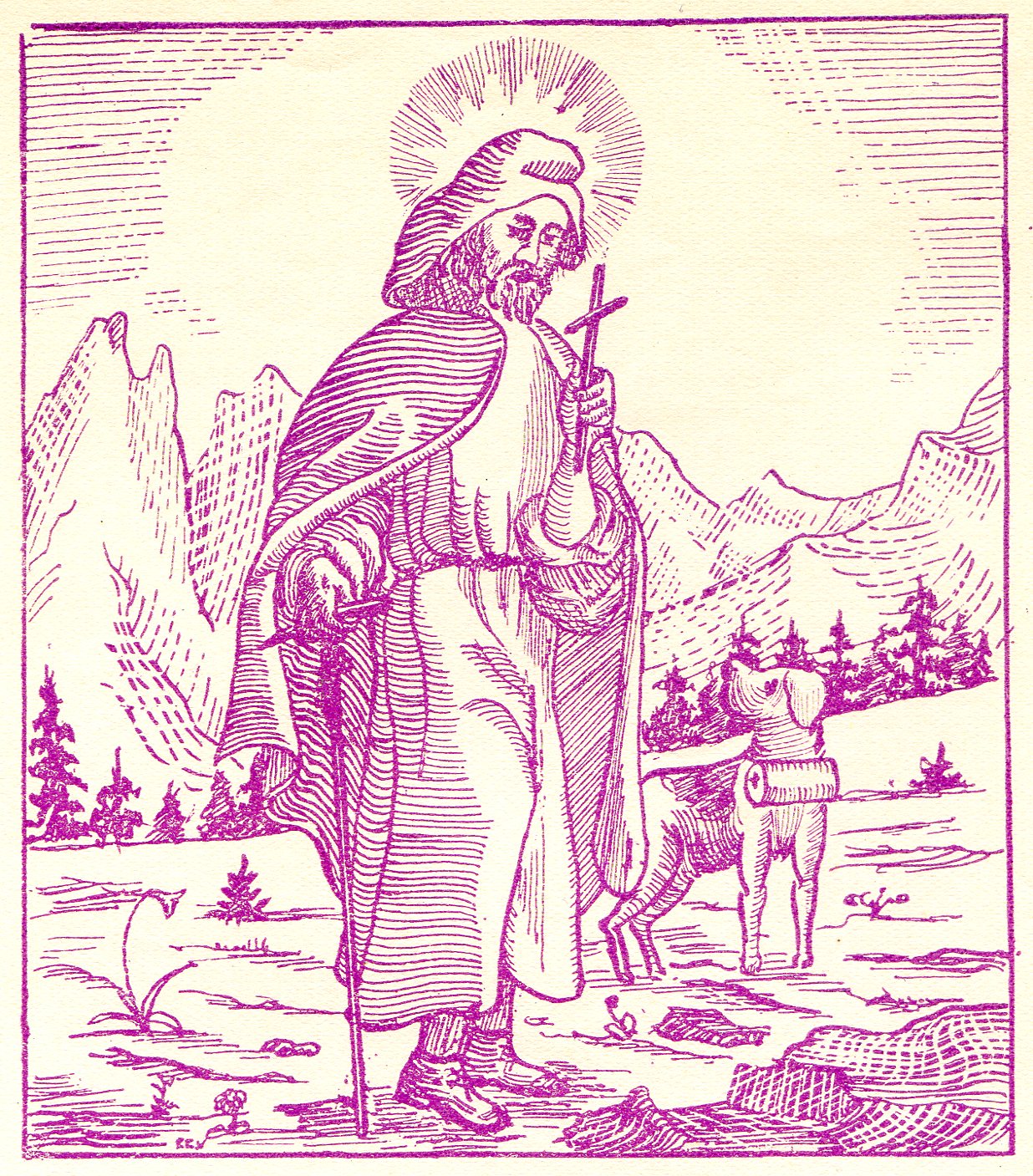 Goigs a llaor de Sant Bernat de Menthon : La seva Festa, el 15 de juny : Declarat Patró dels Muntanyencs, per S. S. Pius XI - Miniatura 2