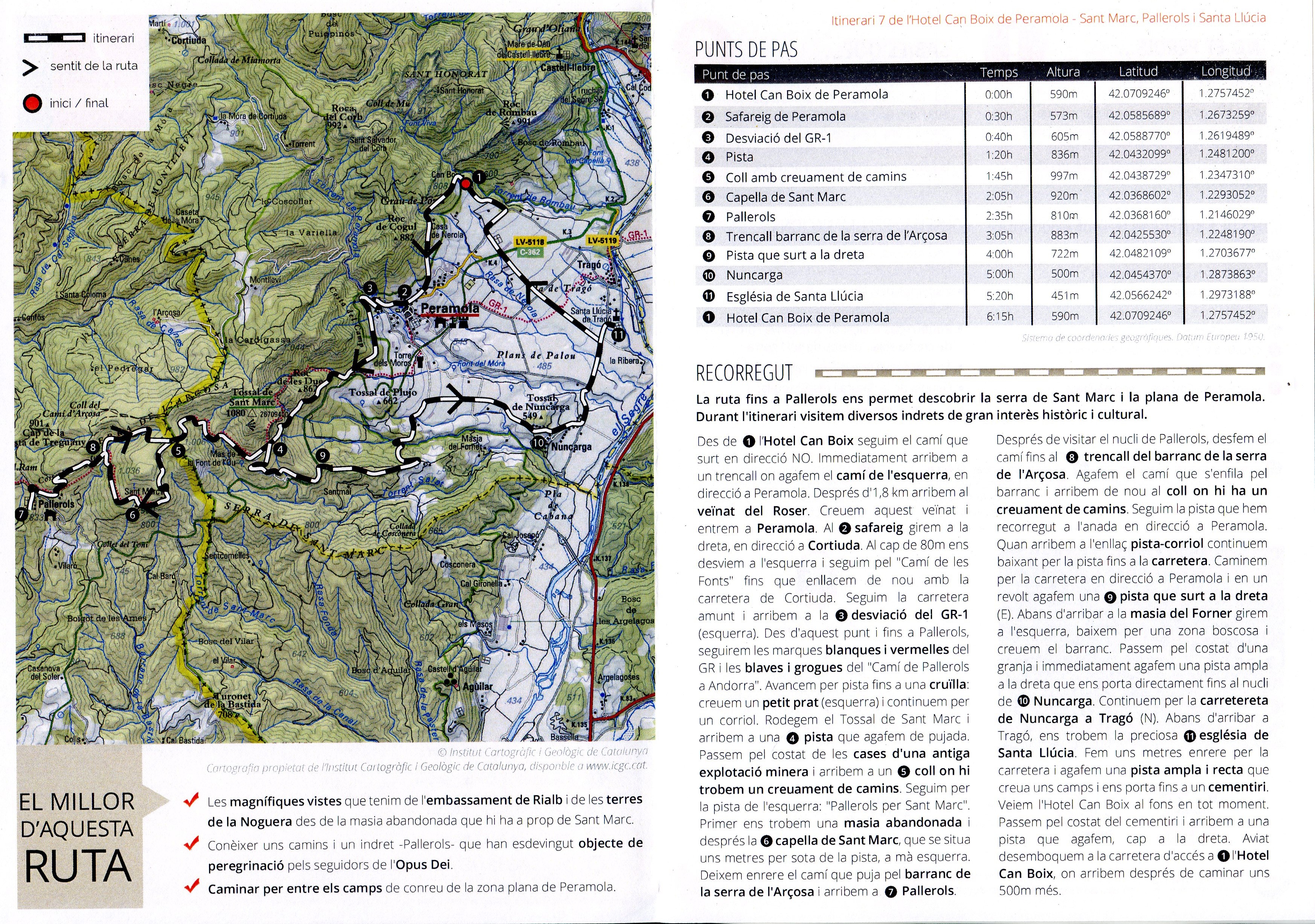 Sant Marc, Pallerols i Santa Llúcia : Caminant per la serra de Sant Marc i entre els camps de conreu de Peramola - Miniatura 2