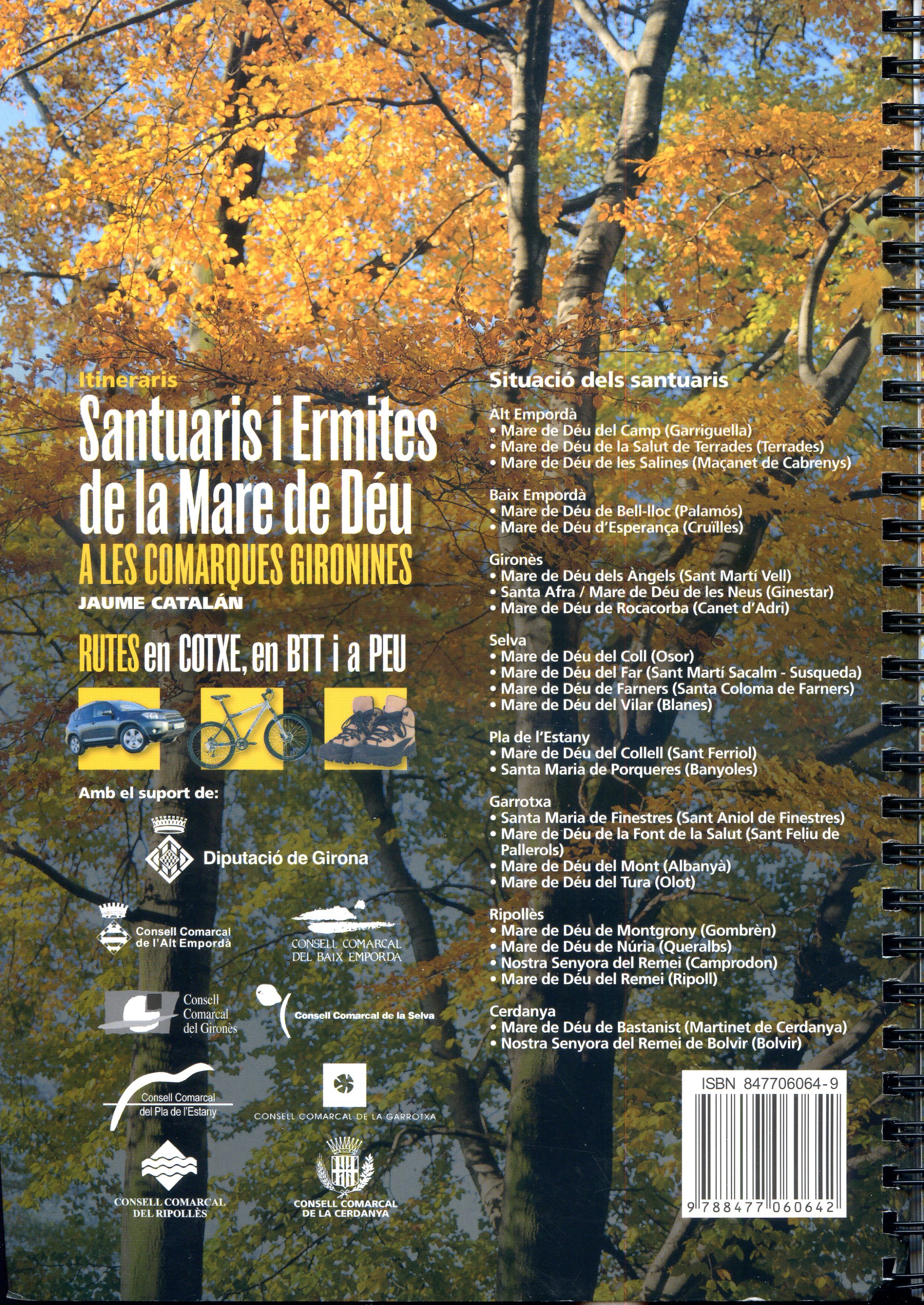 Itineraris : Santuaris i ermites de la Mare de Déu a les comarques gironines: Rutes en cotxe, en BTT i a peu - Miniatura 2