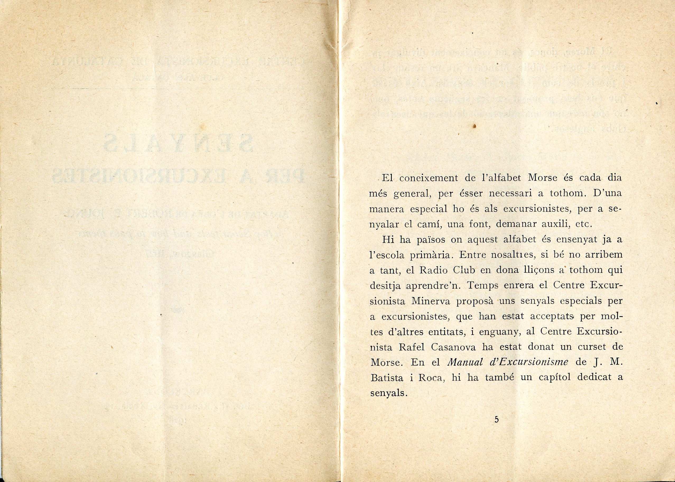 Senyals per a excursionistes : Adaptat de l'obra de Robert E. Joung "Boy Scout tests and how to pass them" Glasgow, 1927 - Miniatura 2