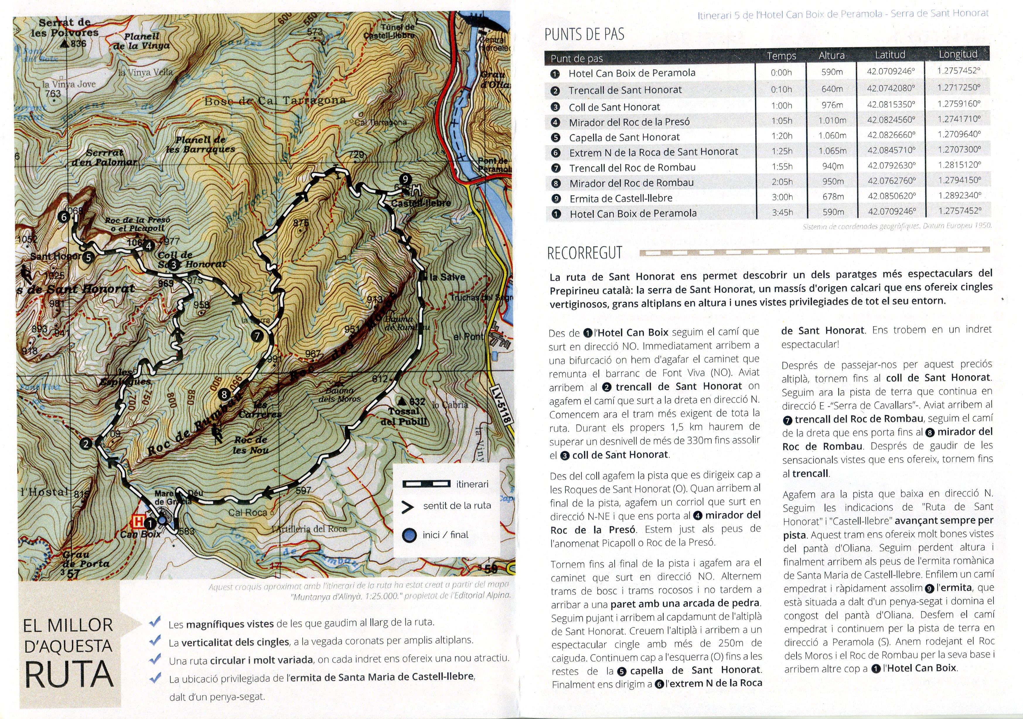 Serra de Sant Honorat : Excursió a la Roca de Sant Honorat, el Roc de Rombau i l'ermita de Castell-llebre - Miniatura 2