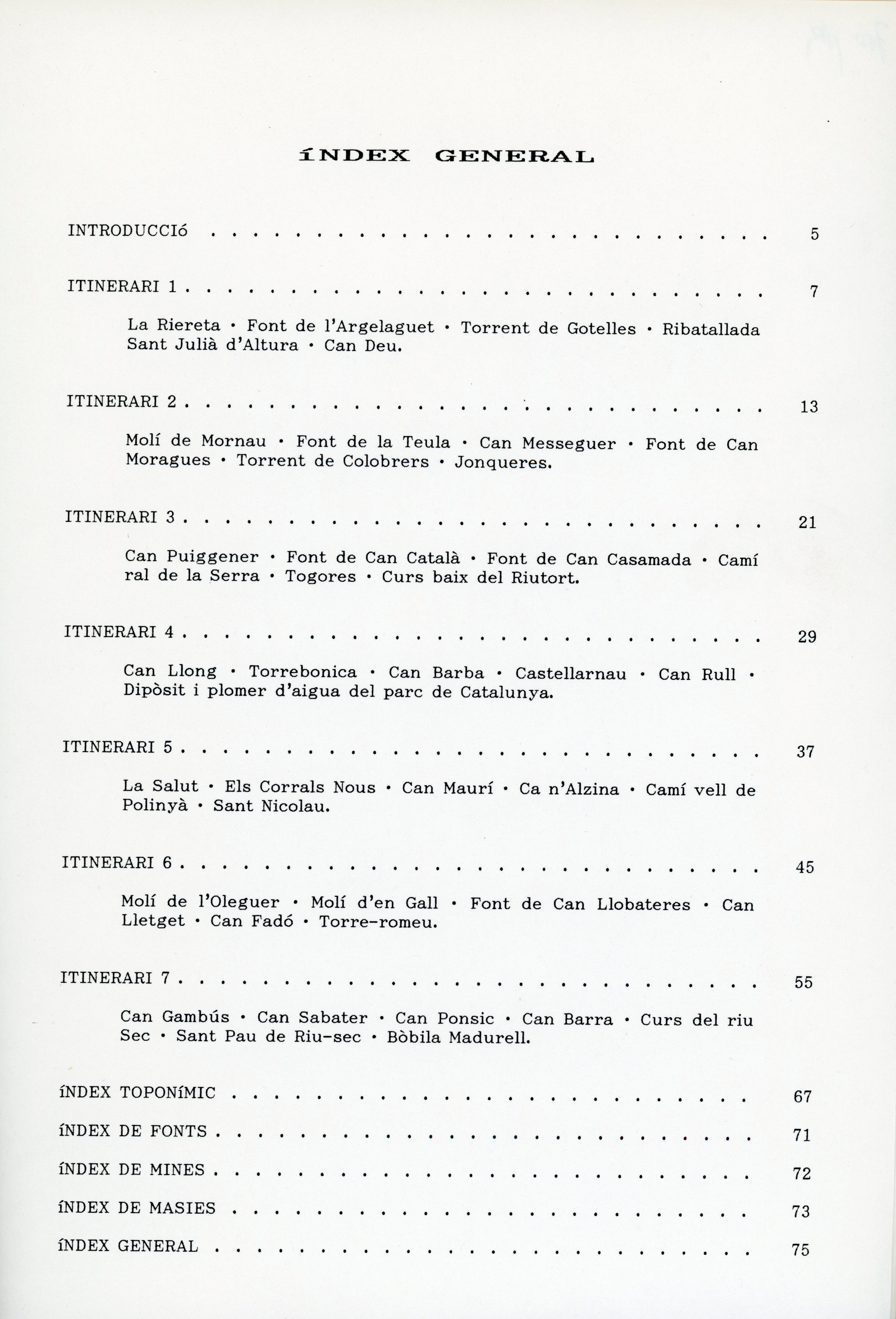 Set itineraris per les fonts del rodal de Sabadell - Miniatura 2