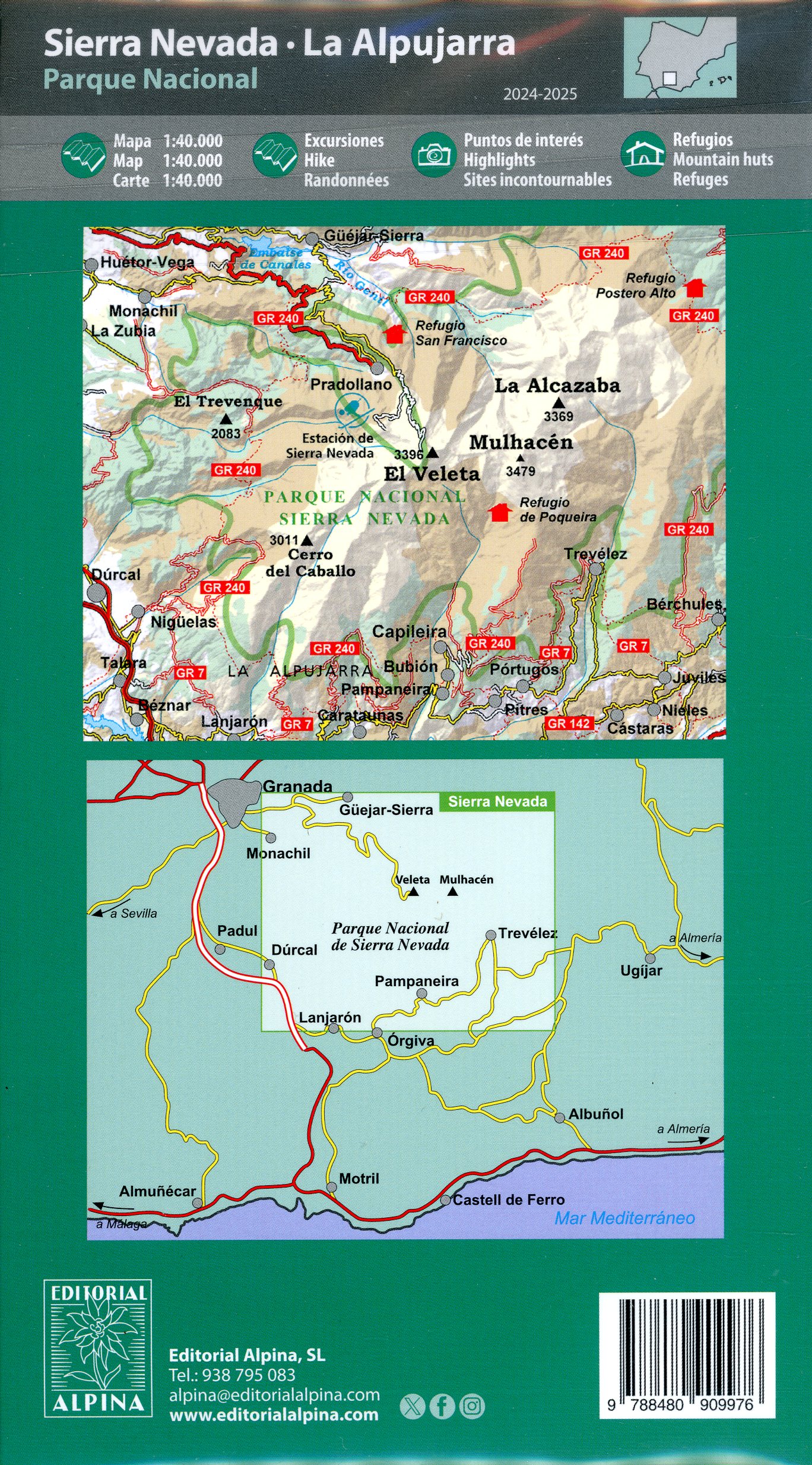 Sierra Nevada : La  Alpujarra : Cordilllera Penibética - Miniatura 2