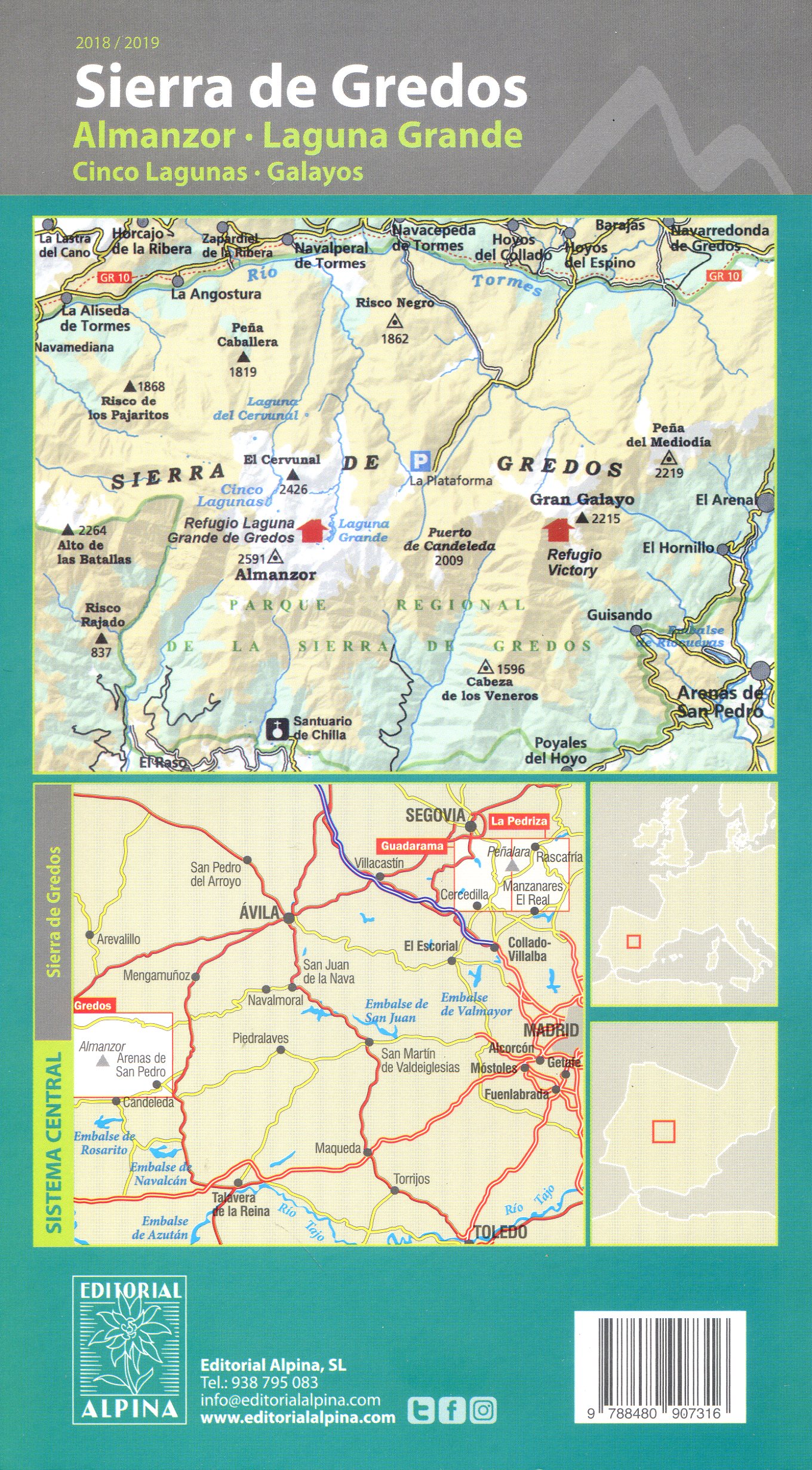 Sierra de Gredos : Sistema Central : Almanzor · Laguna Grande · Cinco Lagunas · Galayos - Miniatura 3