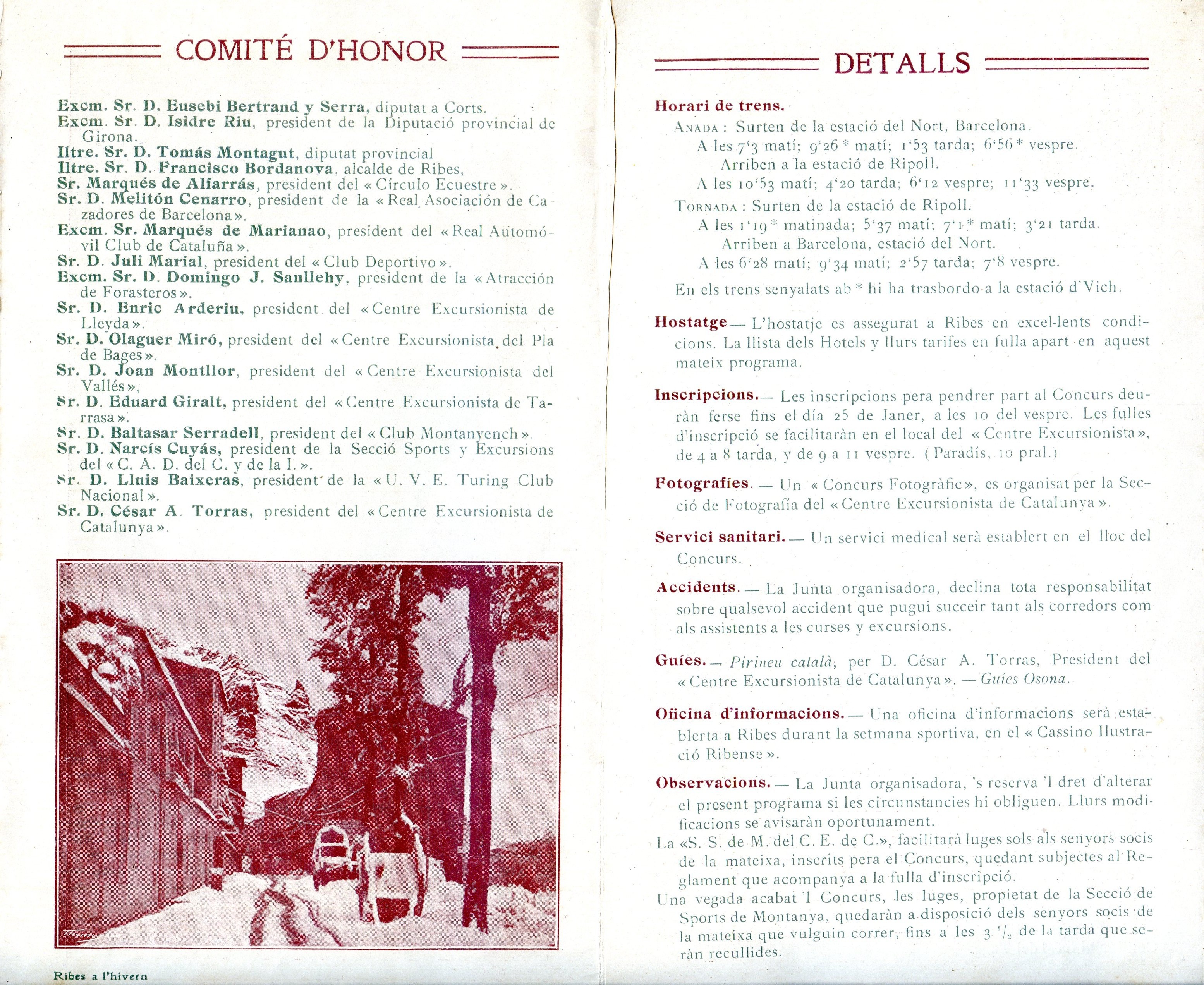 Gran setmana d'esports d'hivern a Ribas : 29 janer 5 febrer 1911 - Miniatura 2